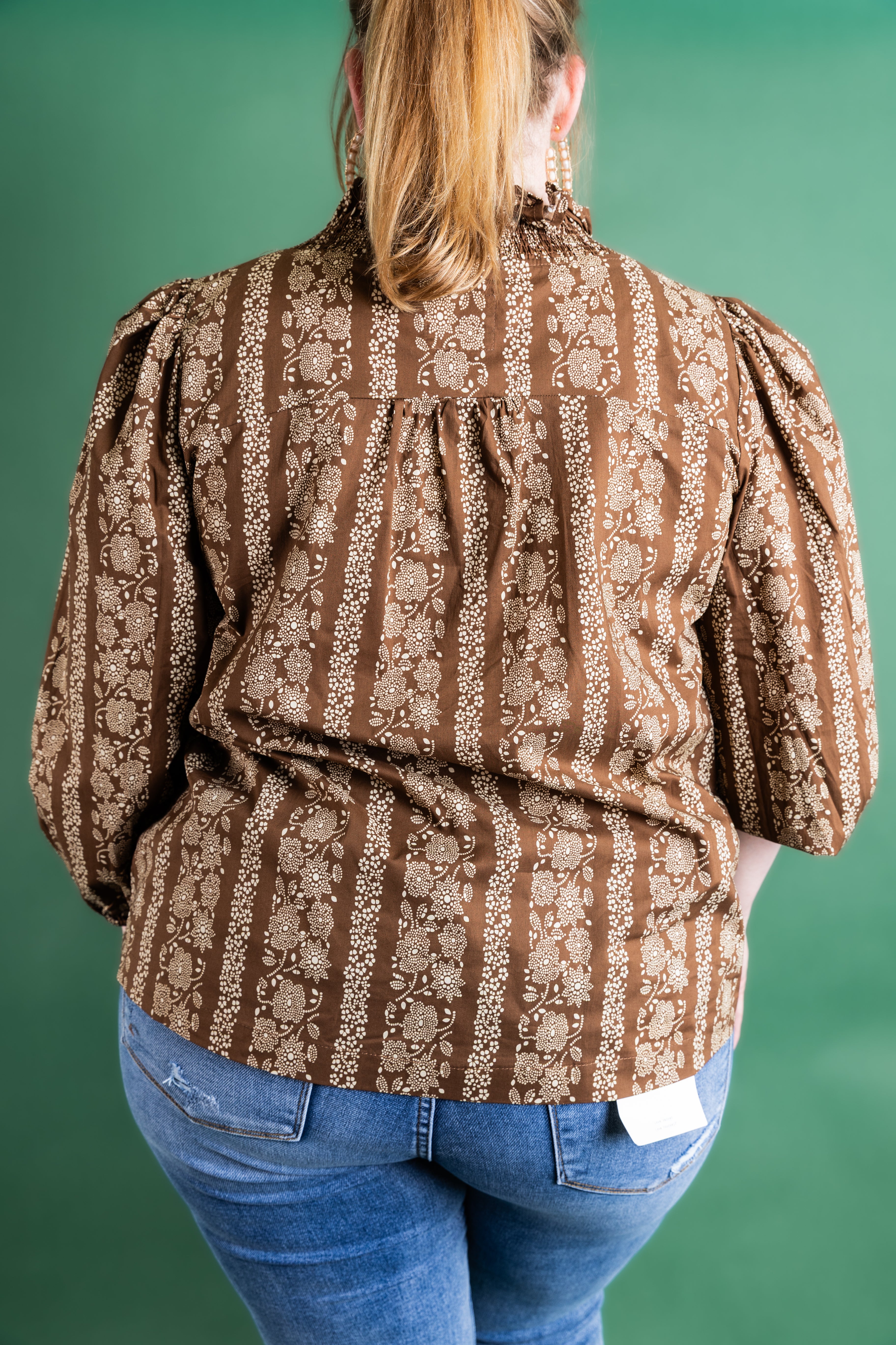 Plus Size Rustic Floral Top