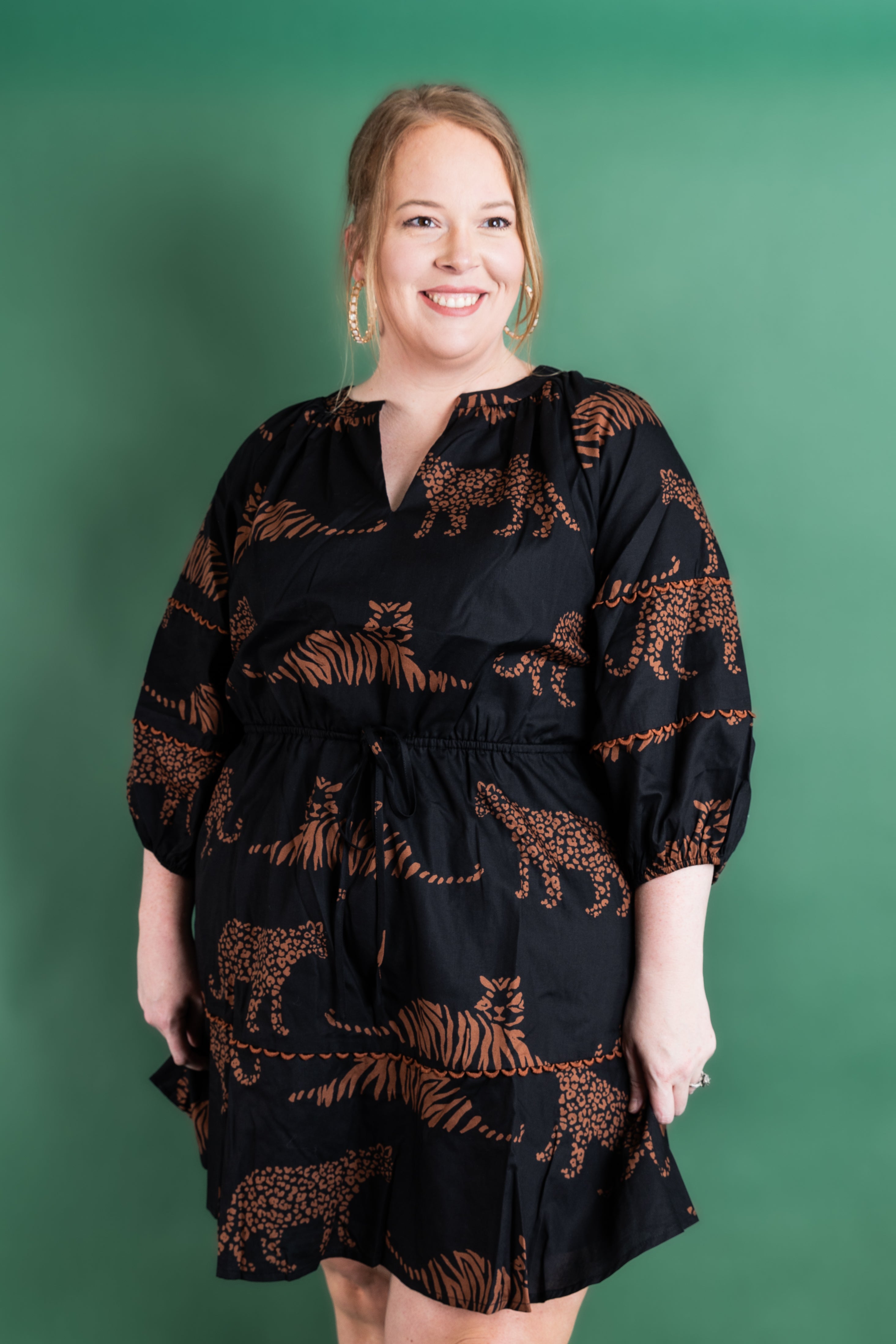 Plus Size Midnight Prowl Midi