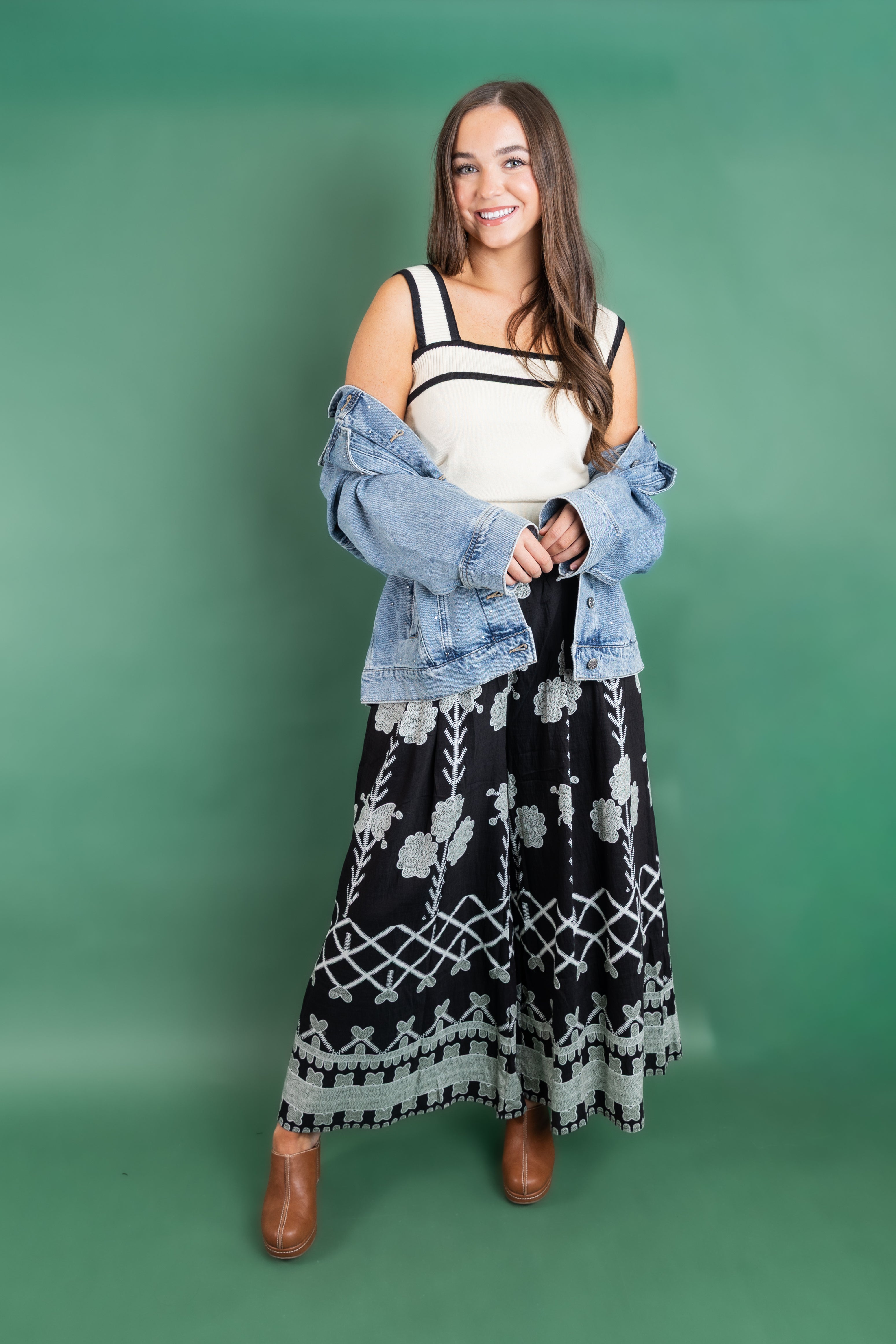 Oversized Printed Pant