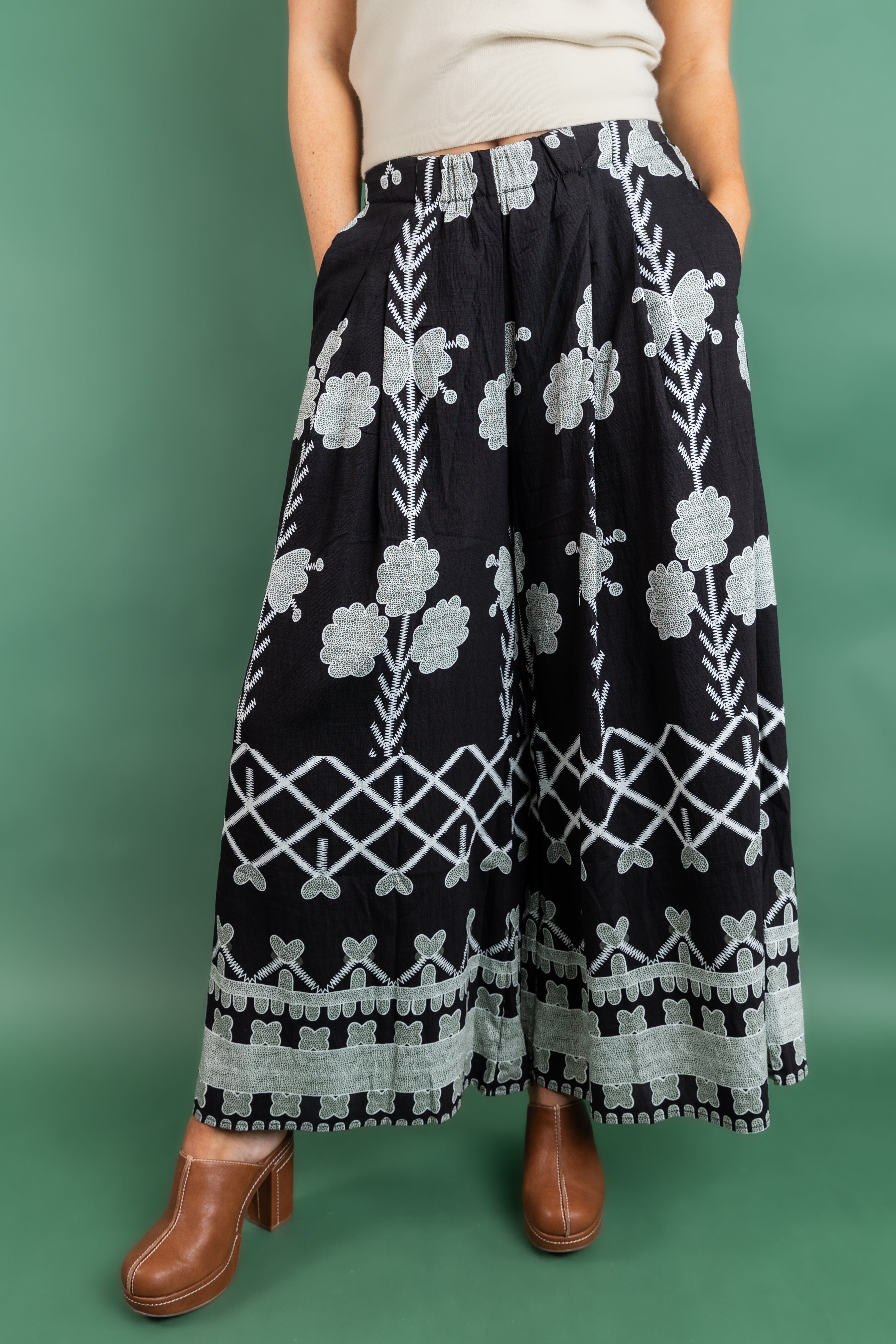 Oversized Printed Pant