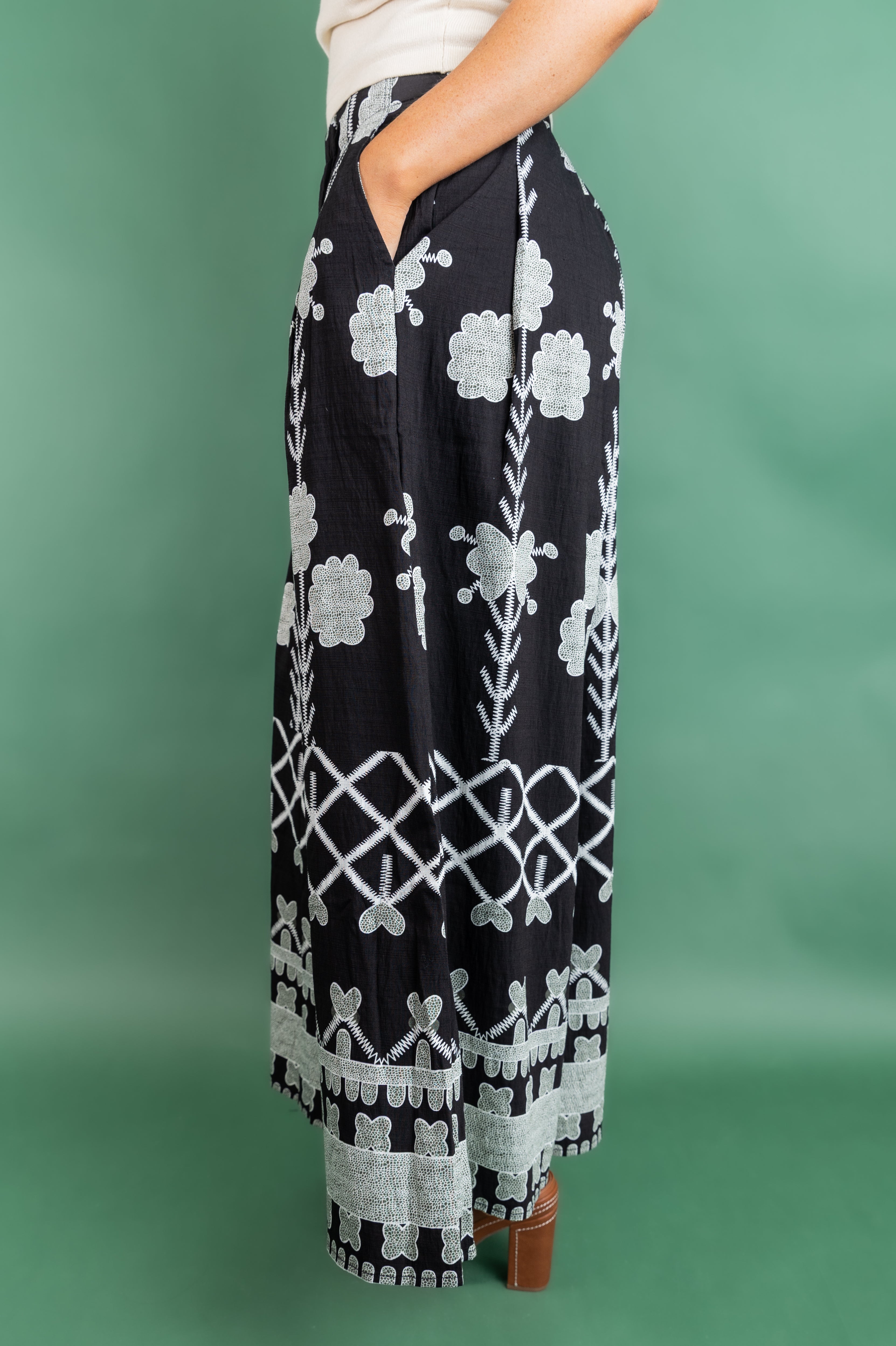 Oversized Printed Pant