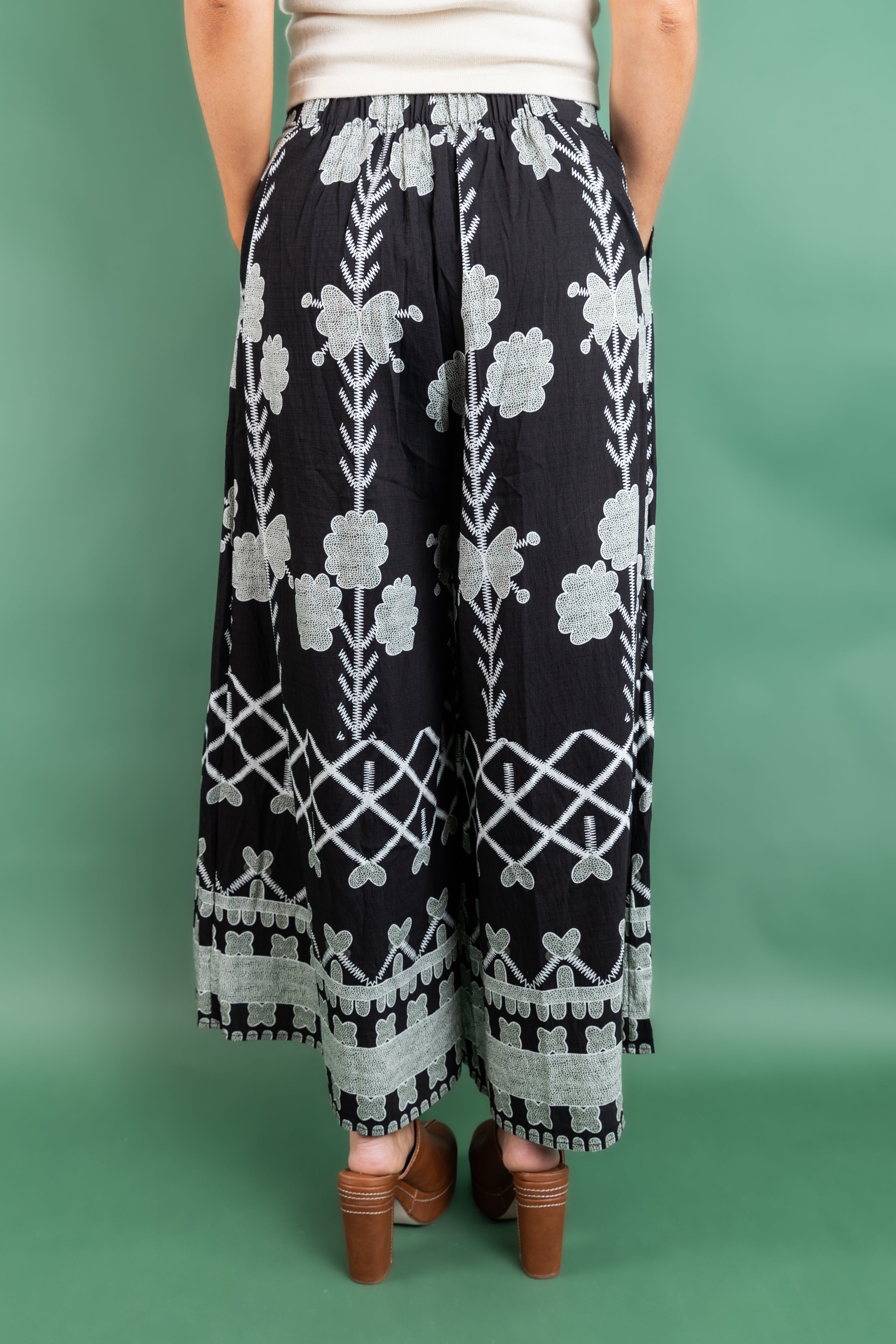 Oversized Printed Pant