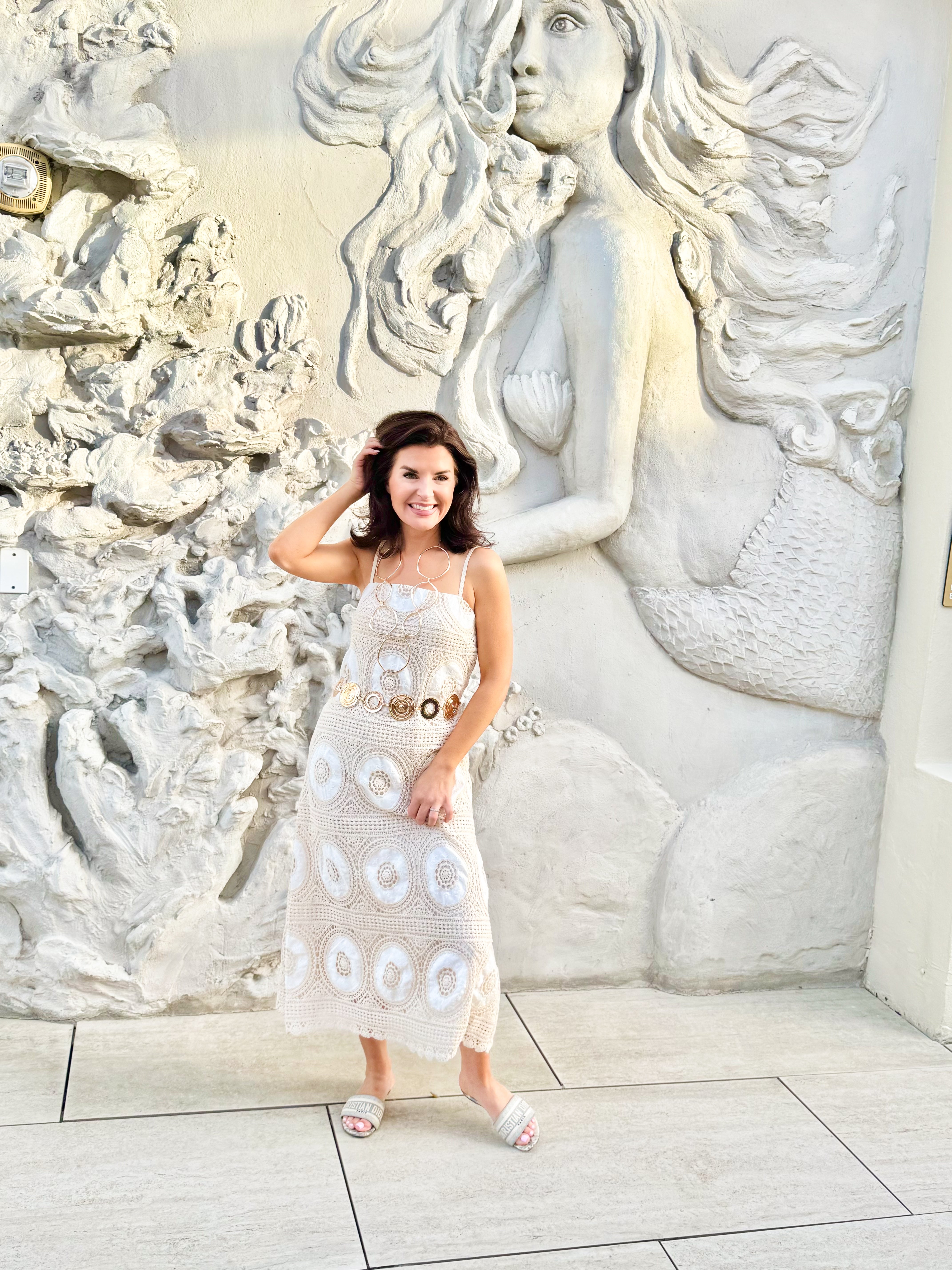 Scallop Edge Crochet Midi