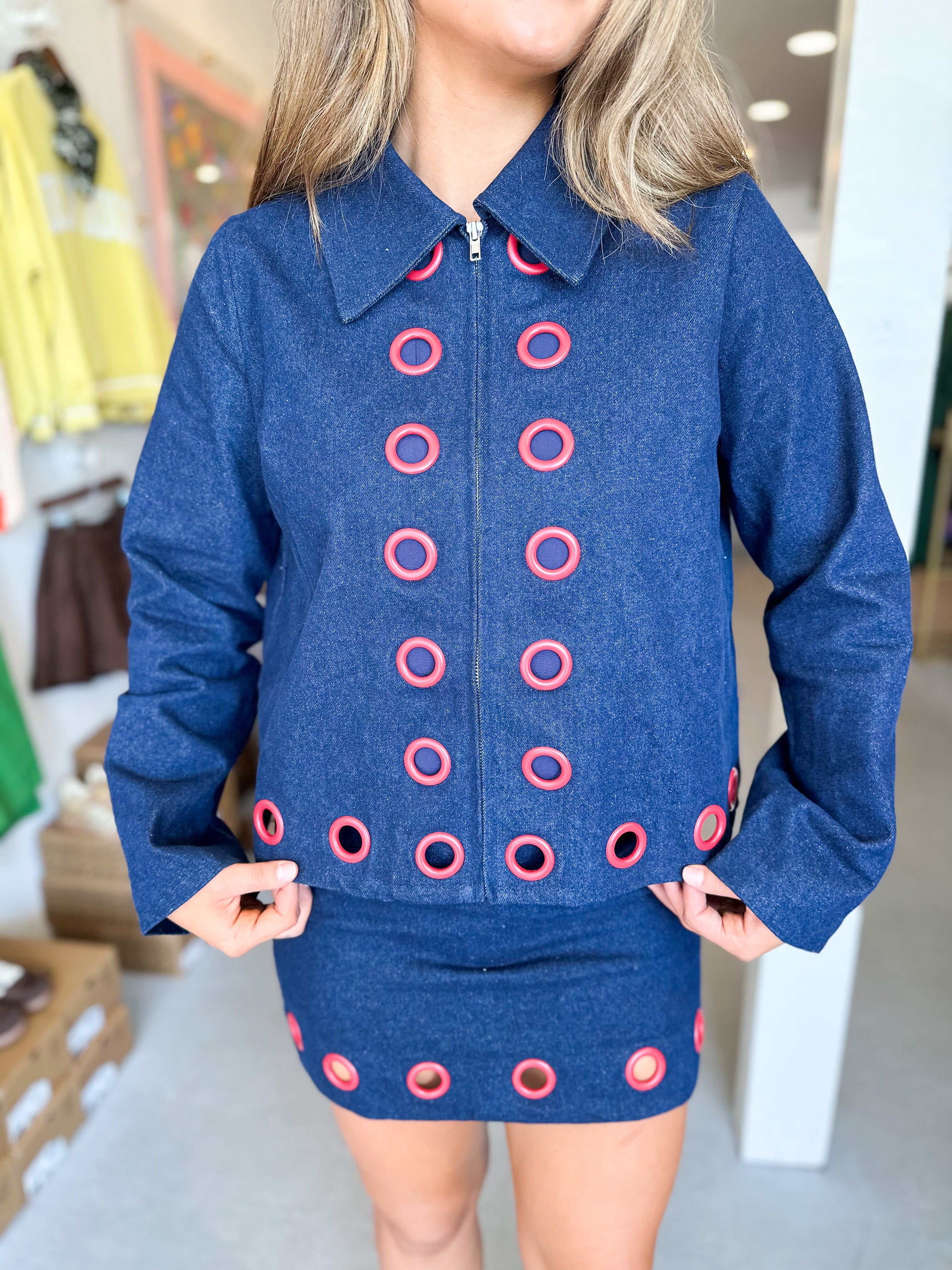 Grommet Statement Jacket