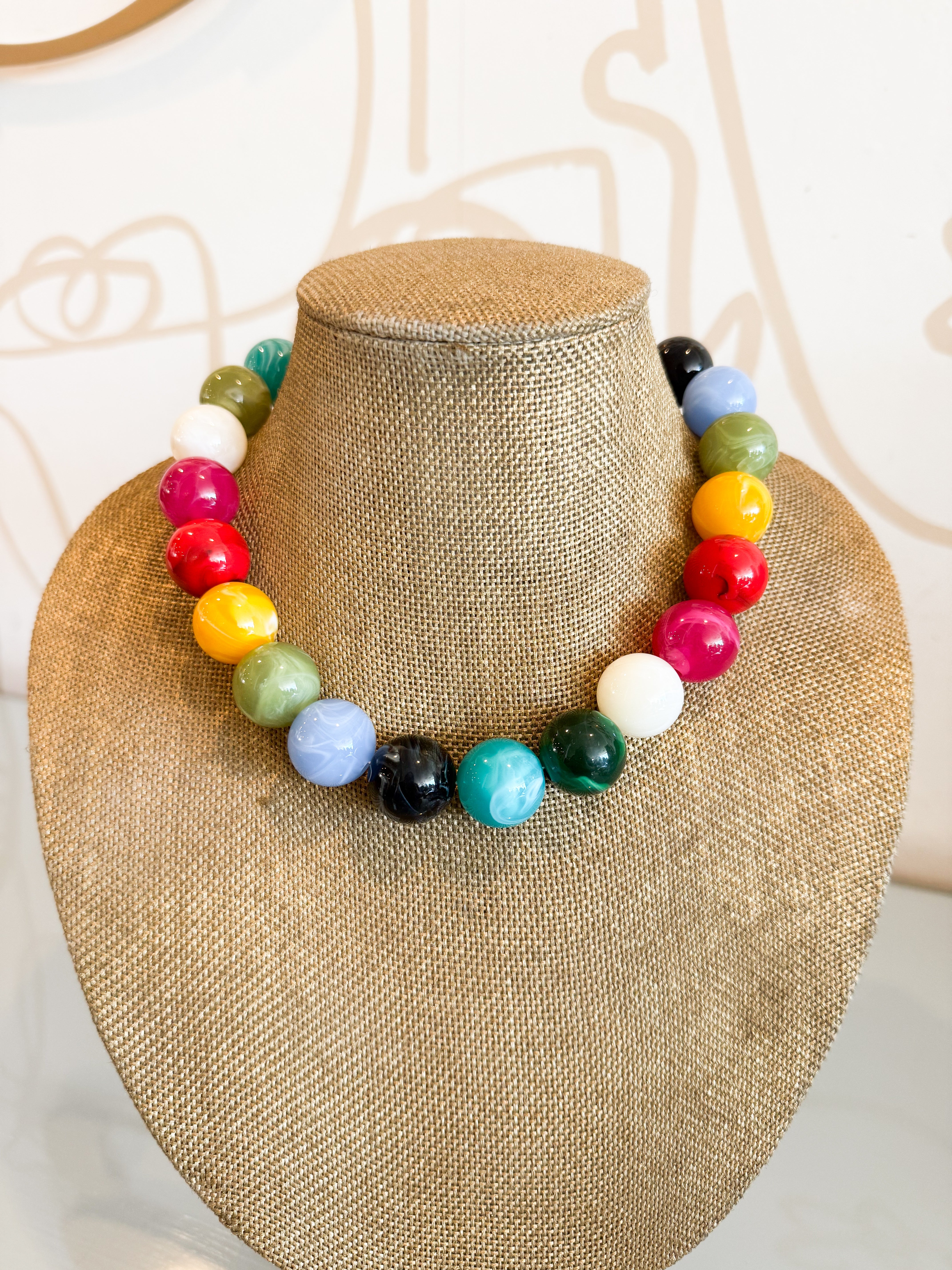 Treasure Jewels Pop of Joyful Multi Bright Necklace