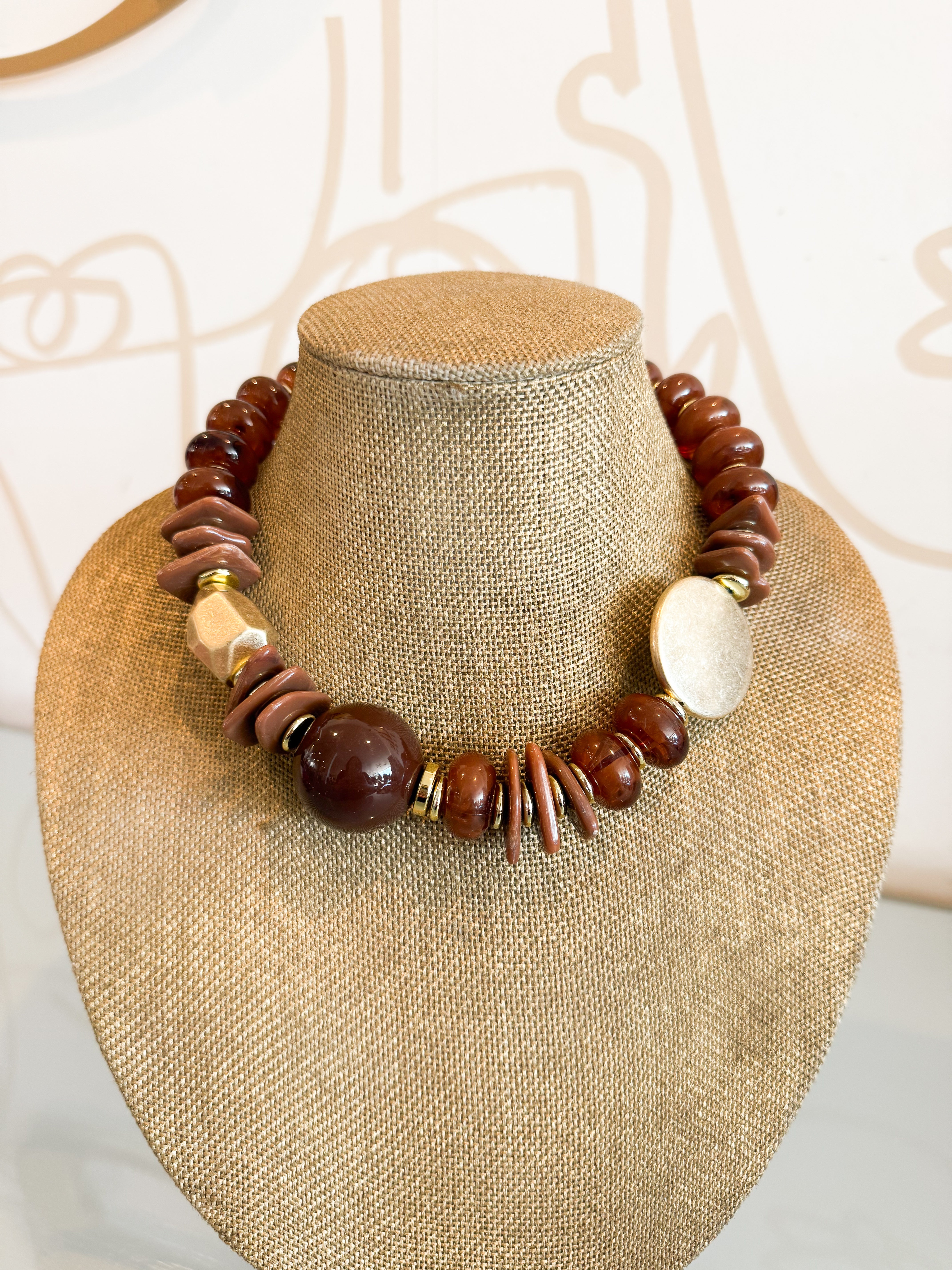 Treasure Jewels Terracotta Muse Necklaces
