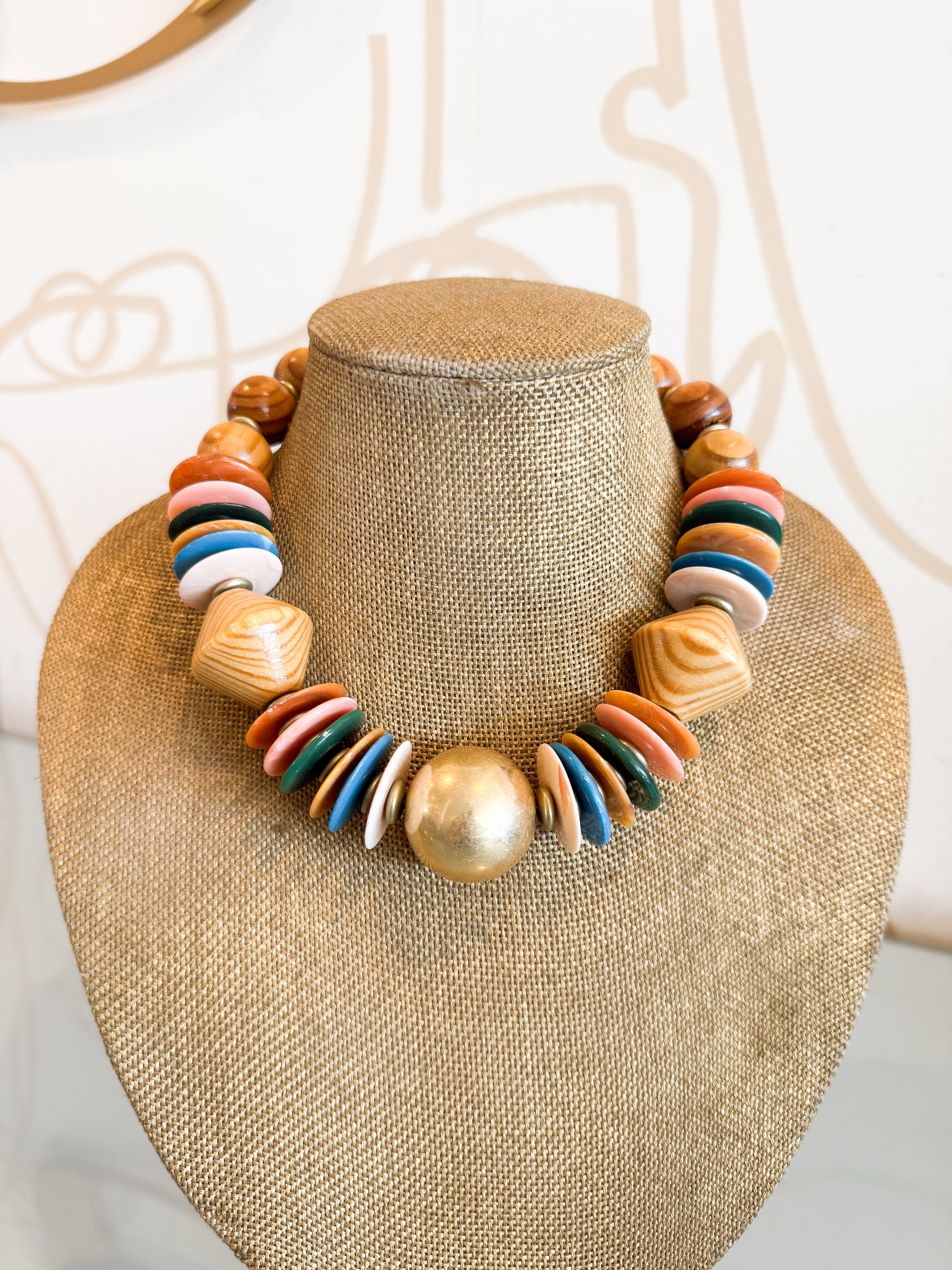Treasure Jewels Riviera Wood Necklace