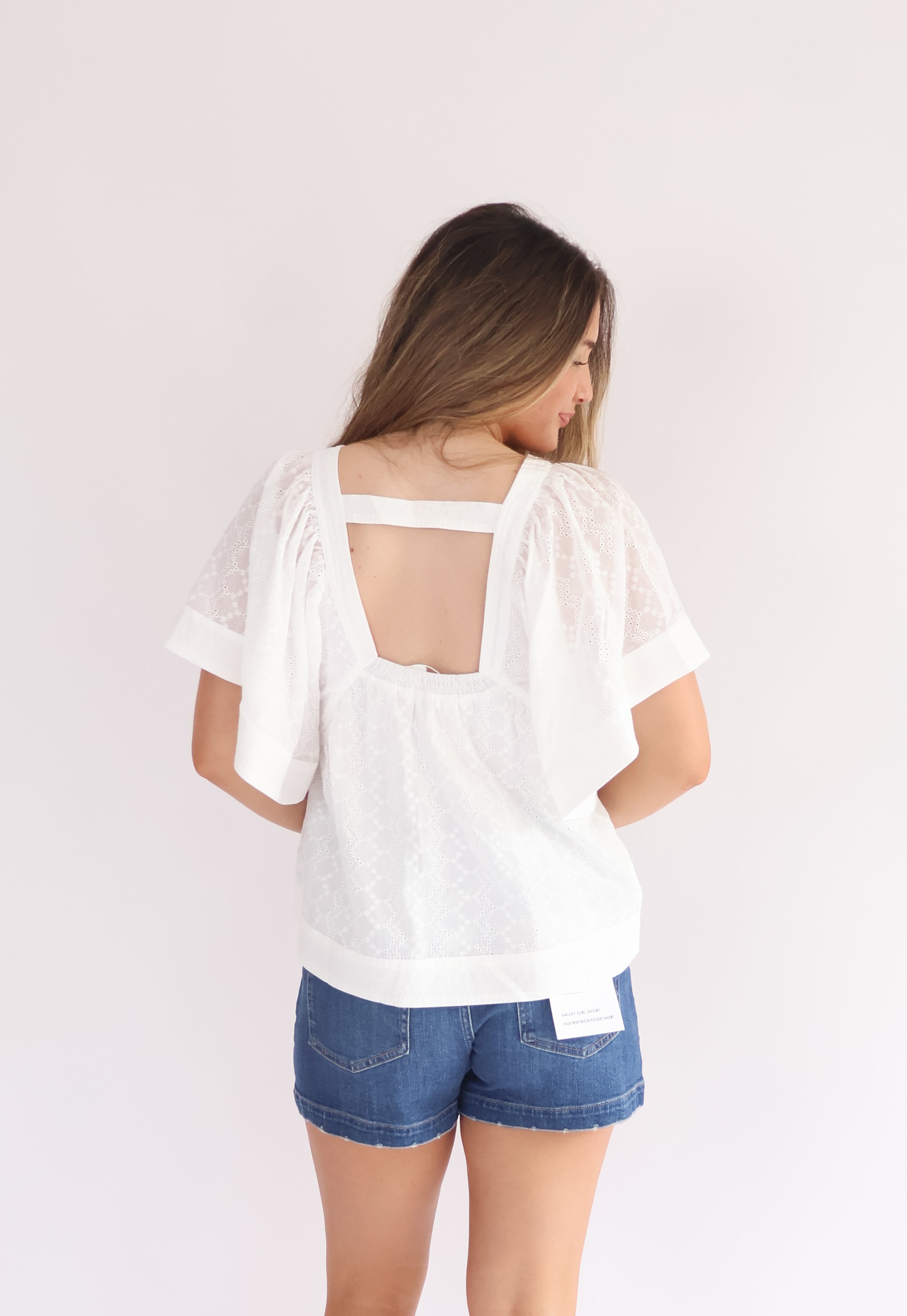 Top Stitch Lace Blouse