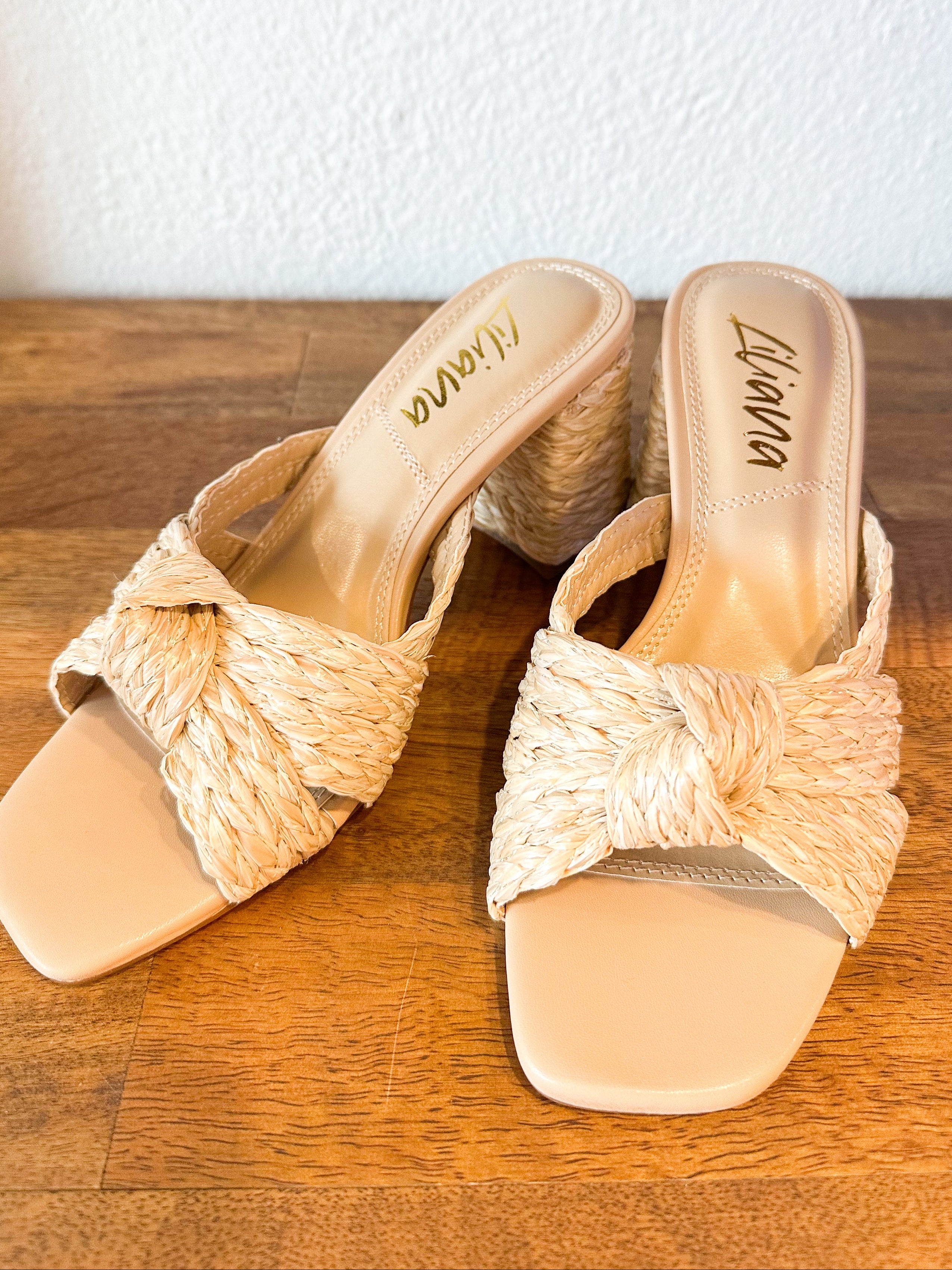 Ashley Raffia Knot Heel