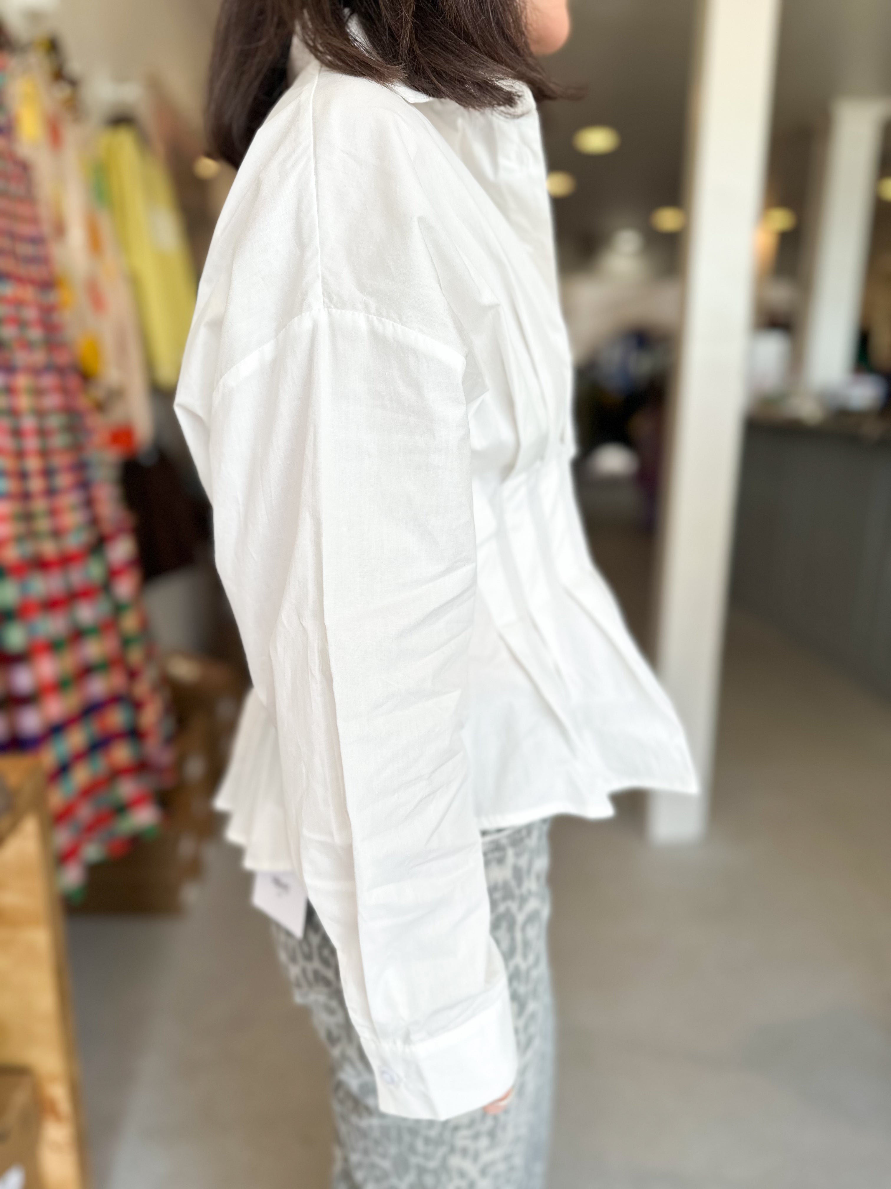 Cinched Structured Blouse