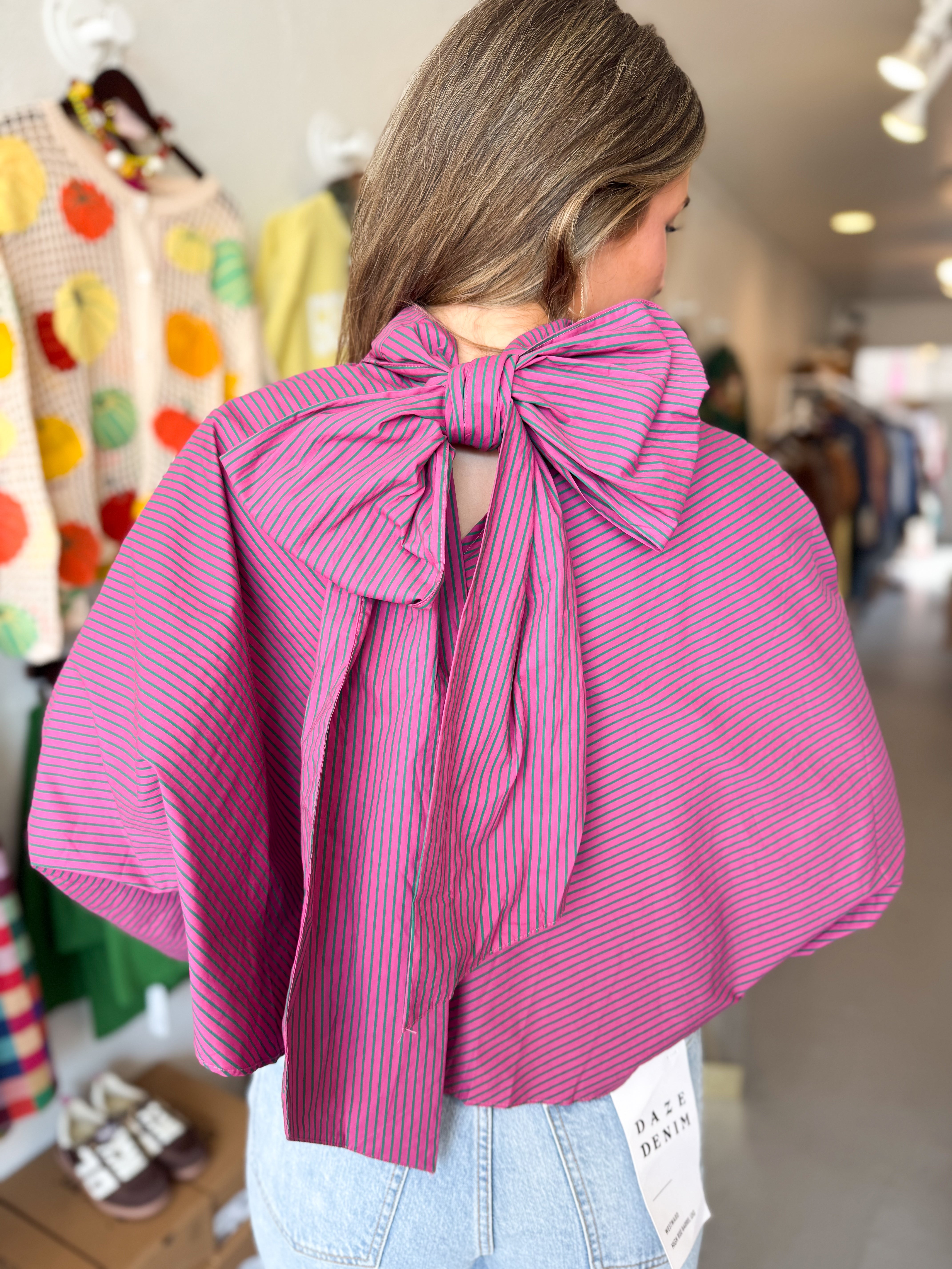 Tie High Neck Blouse