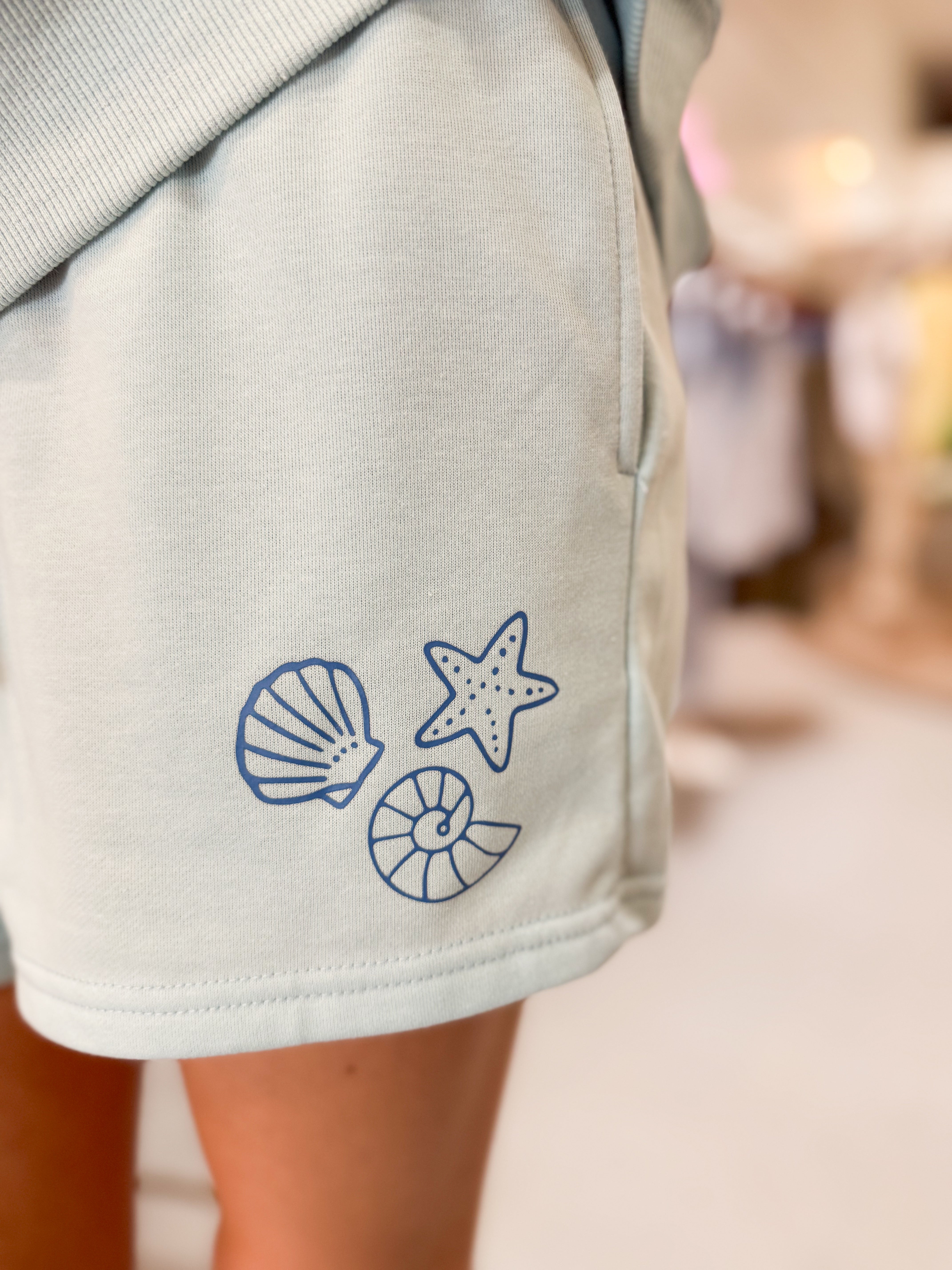 Seas The Day Hoodie & Shorts Set
