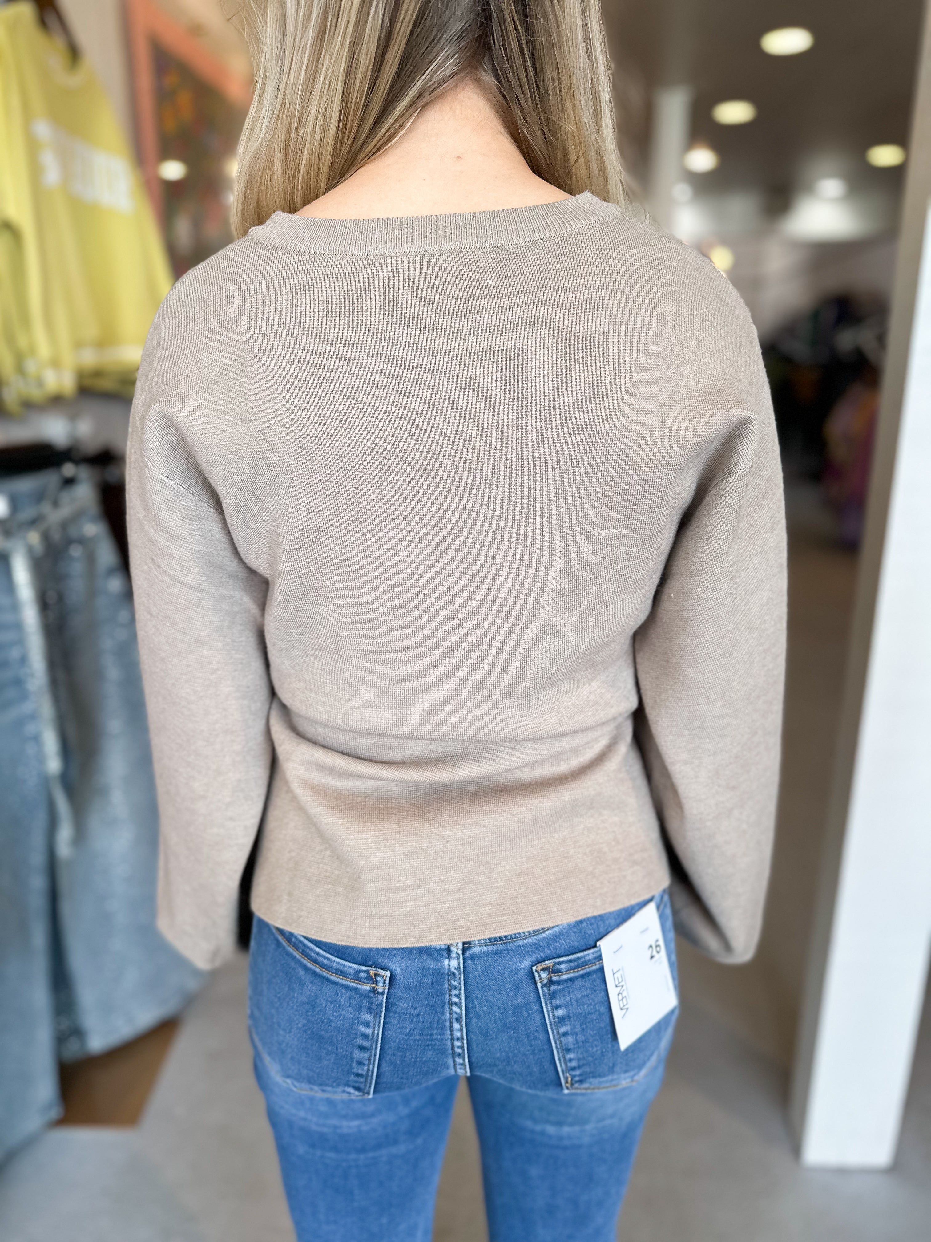 Drawstring Knit Top
