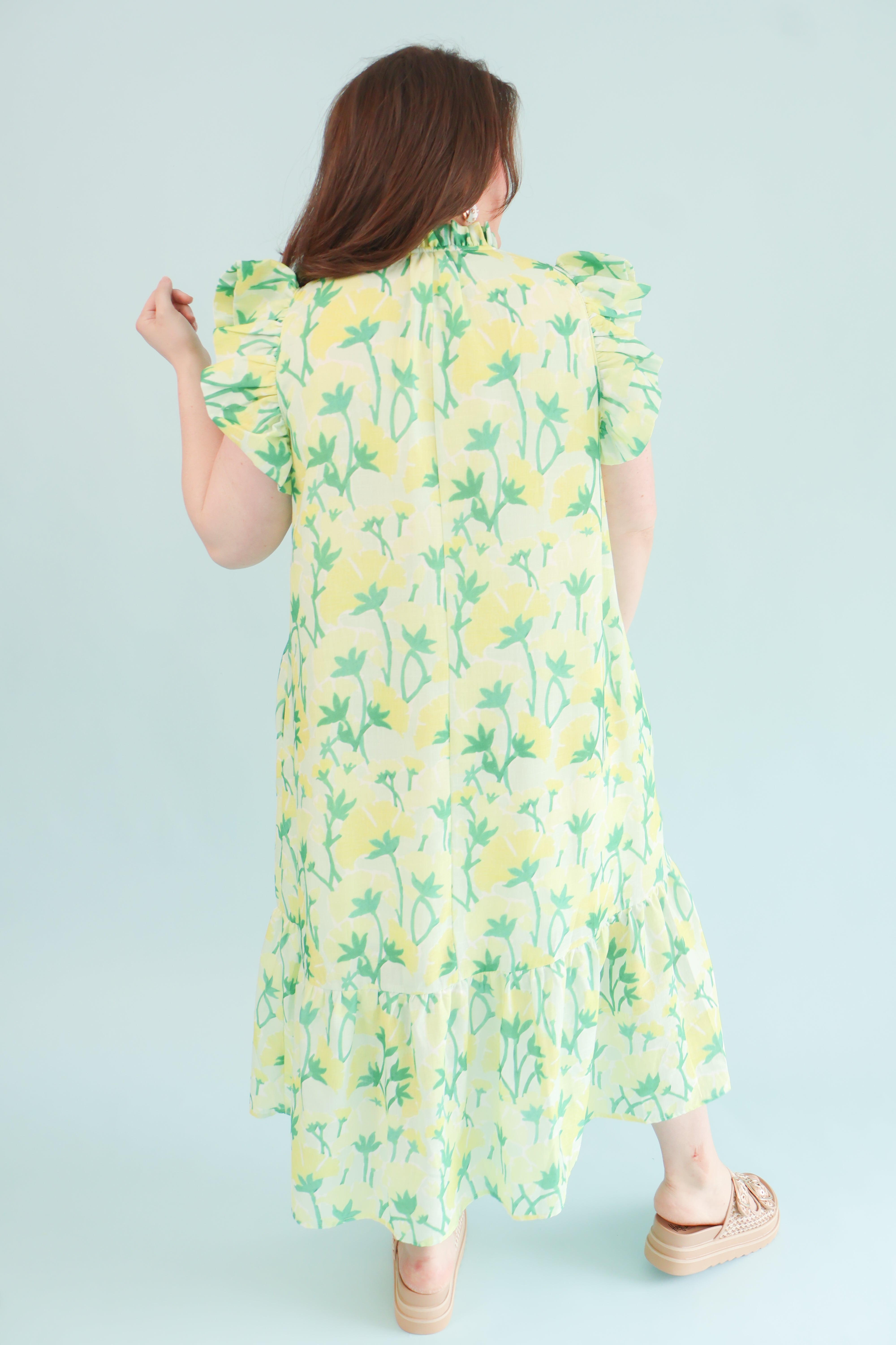 Plus Size Lemon Blossom Dress