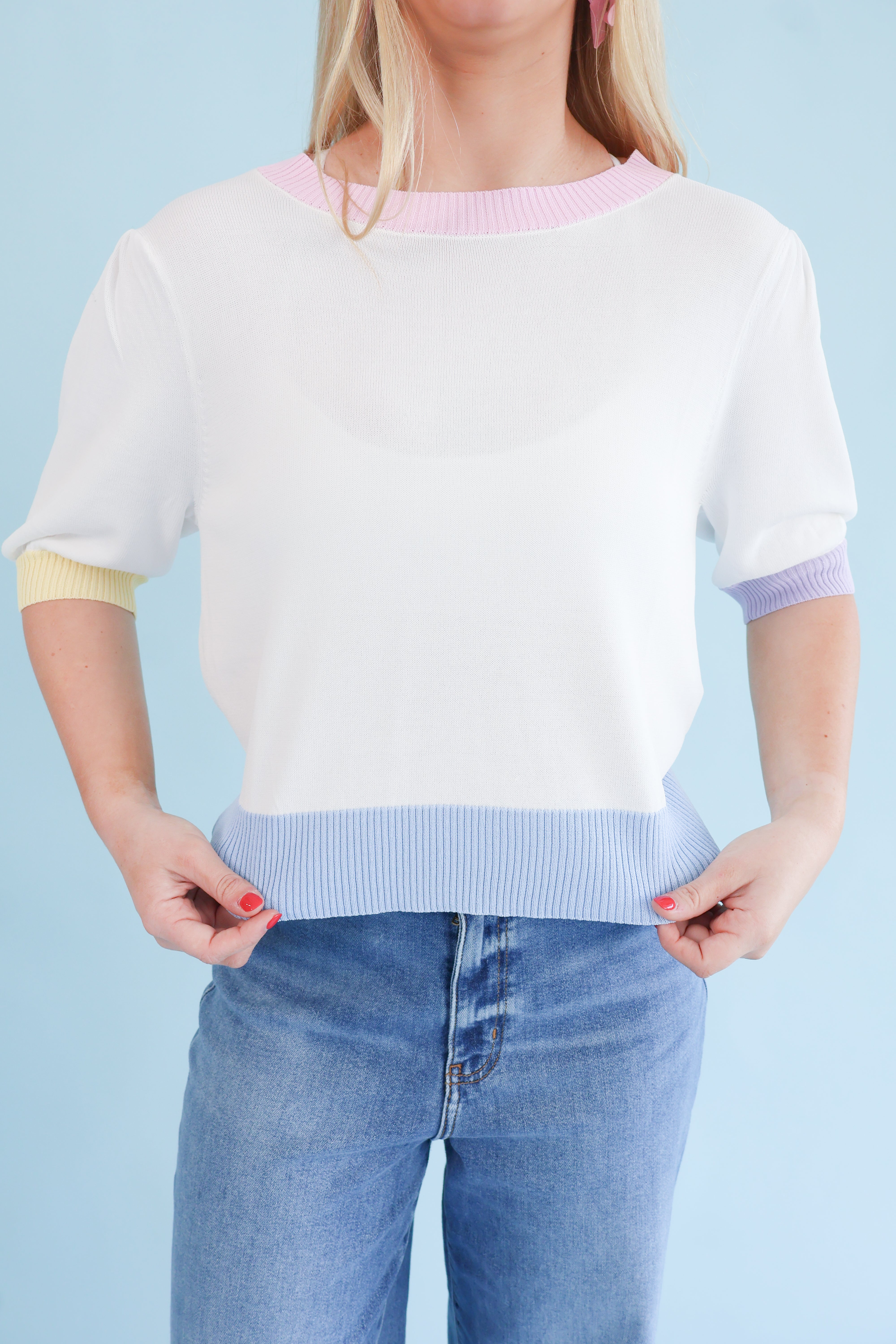 Cotton Candy Colorblock Top