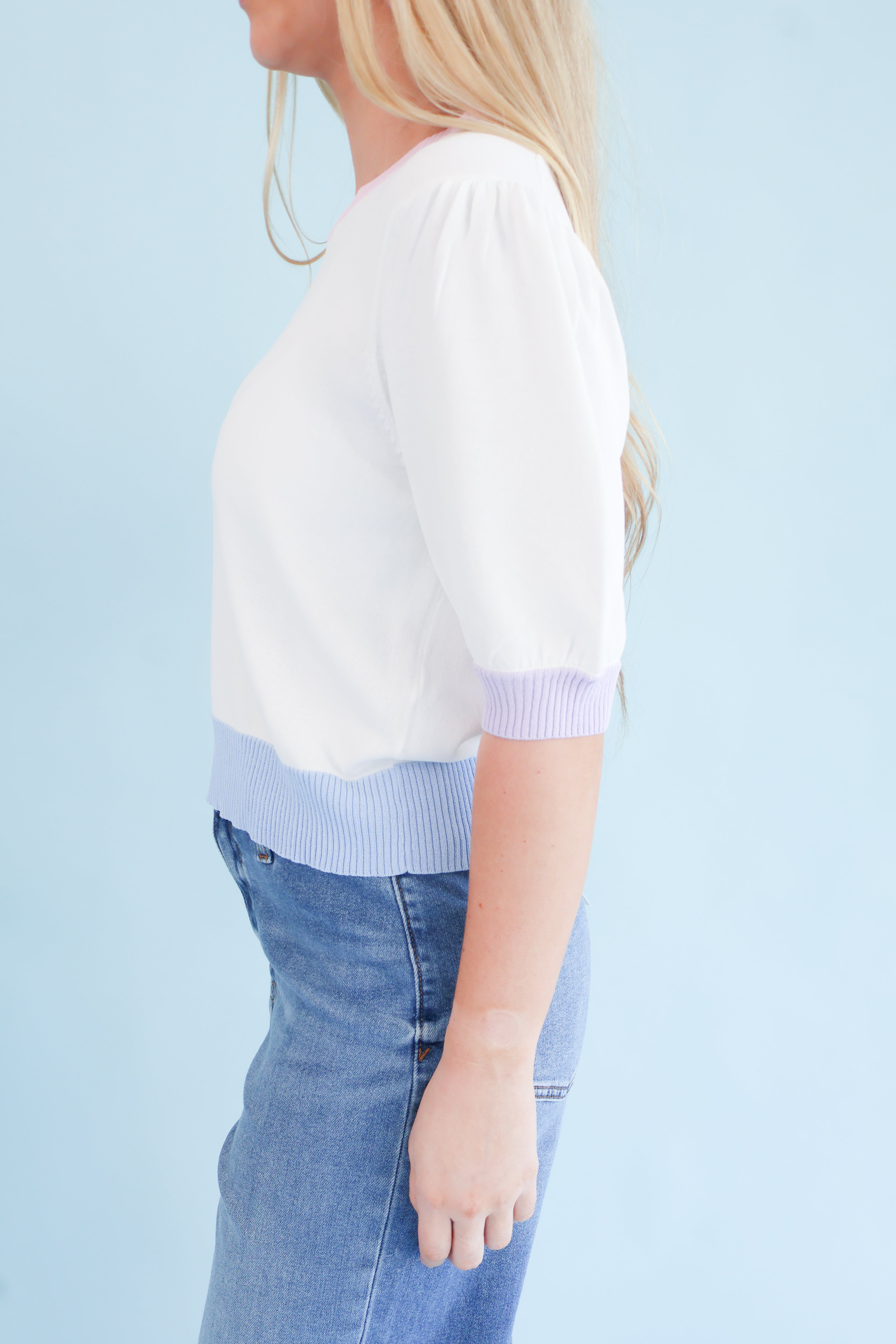 Cotton Candy Colorblock Top