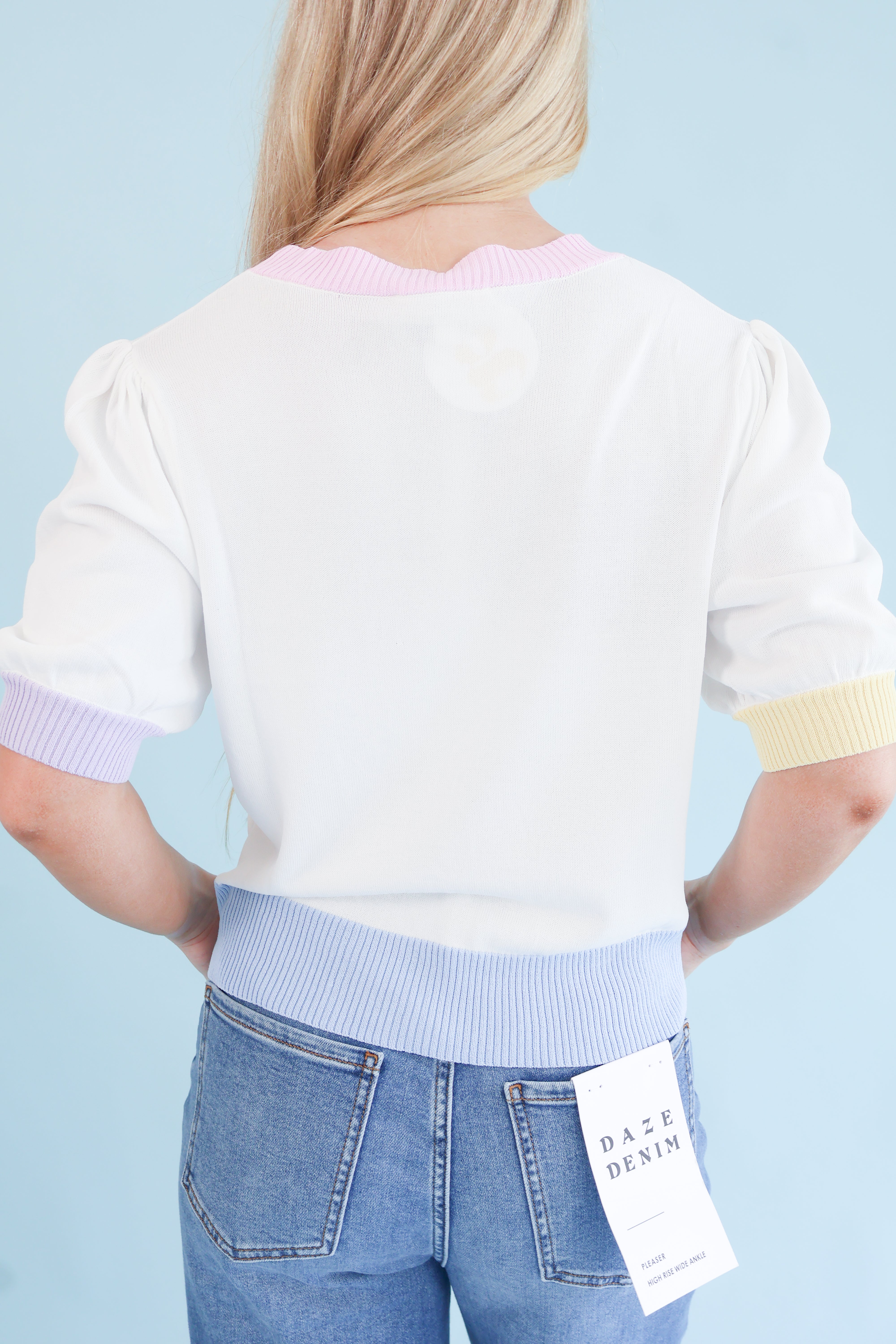 Cotton Candy Colorblock Top
