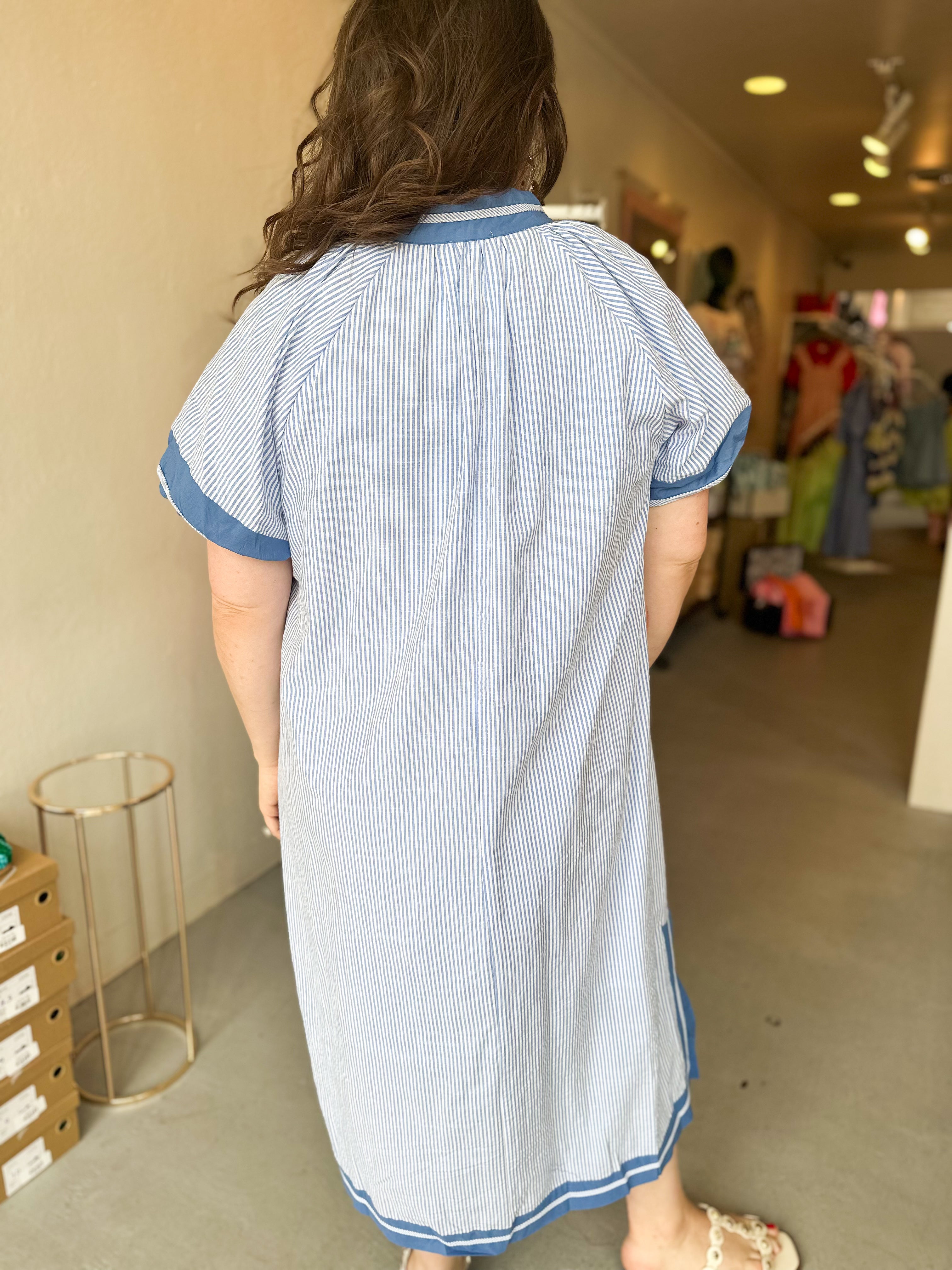 Plus Size Blue Breeze Maxi
