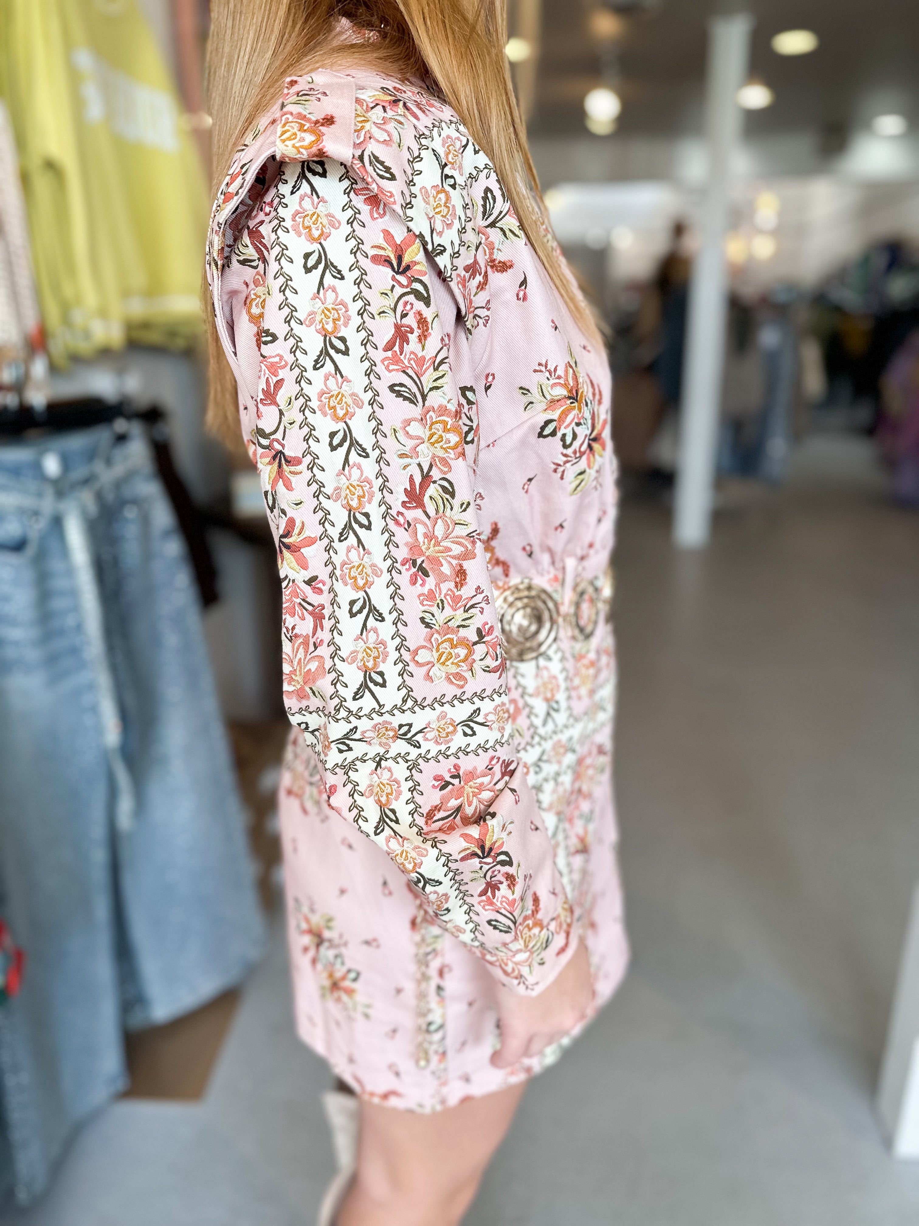 Handkerchief Twill Mini Dress