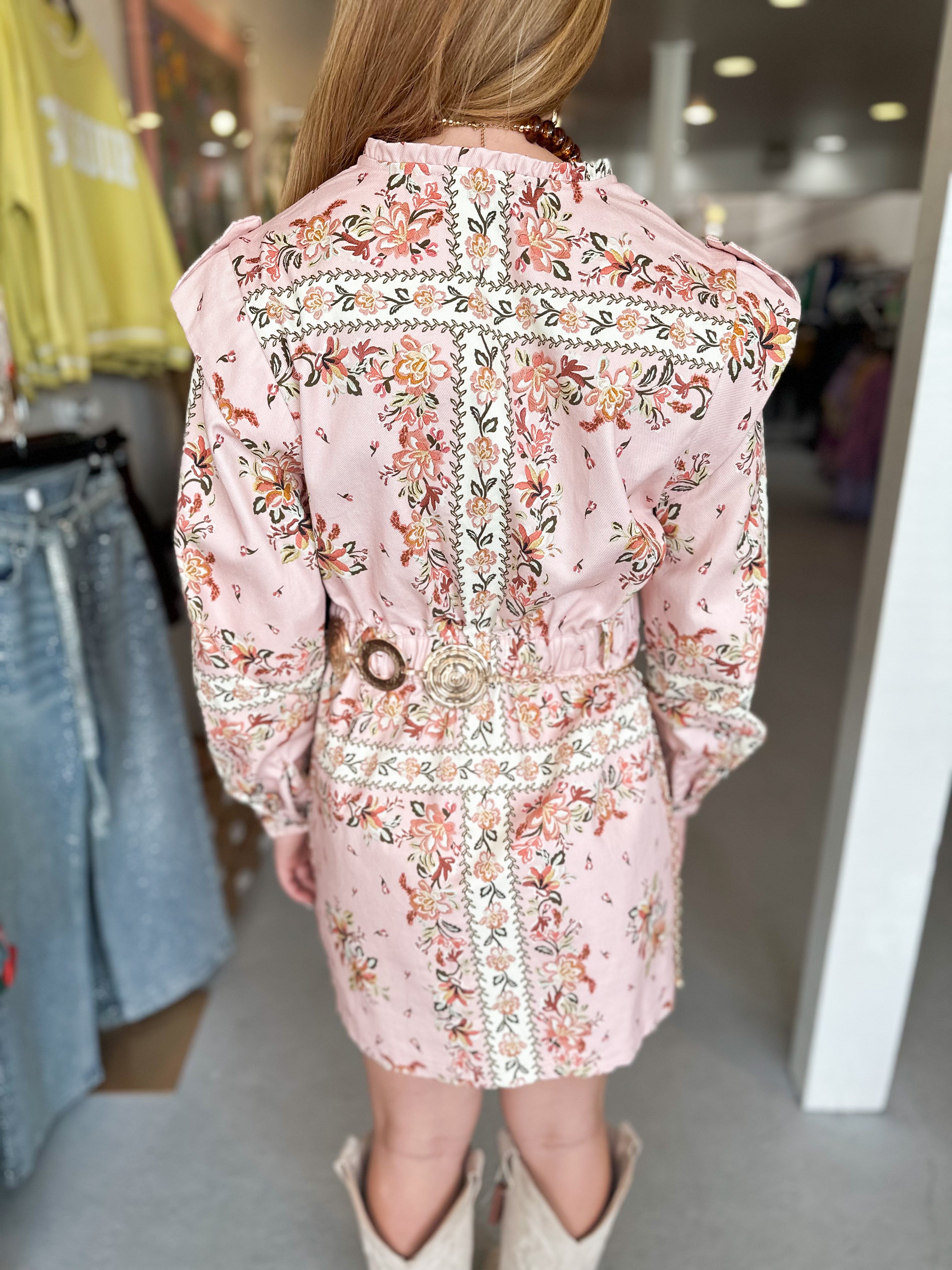 Handkerchief Twill Mini Dress