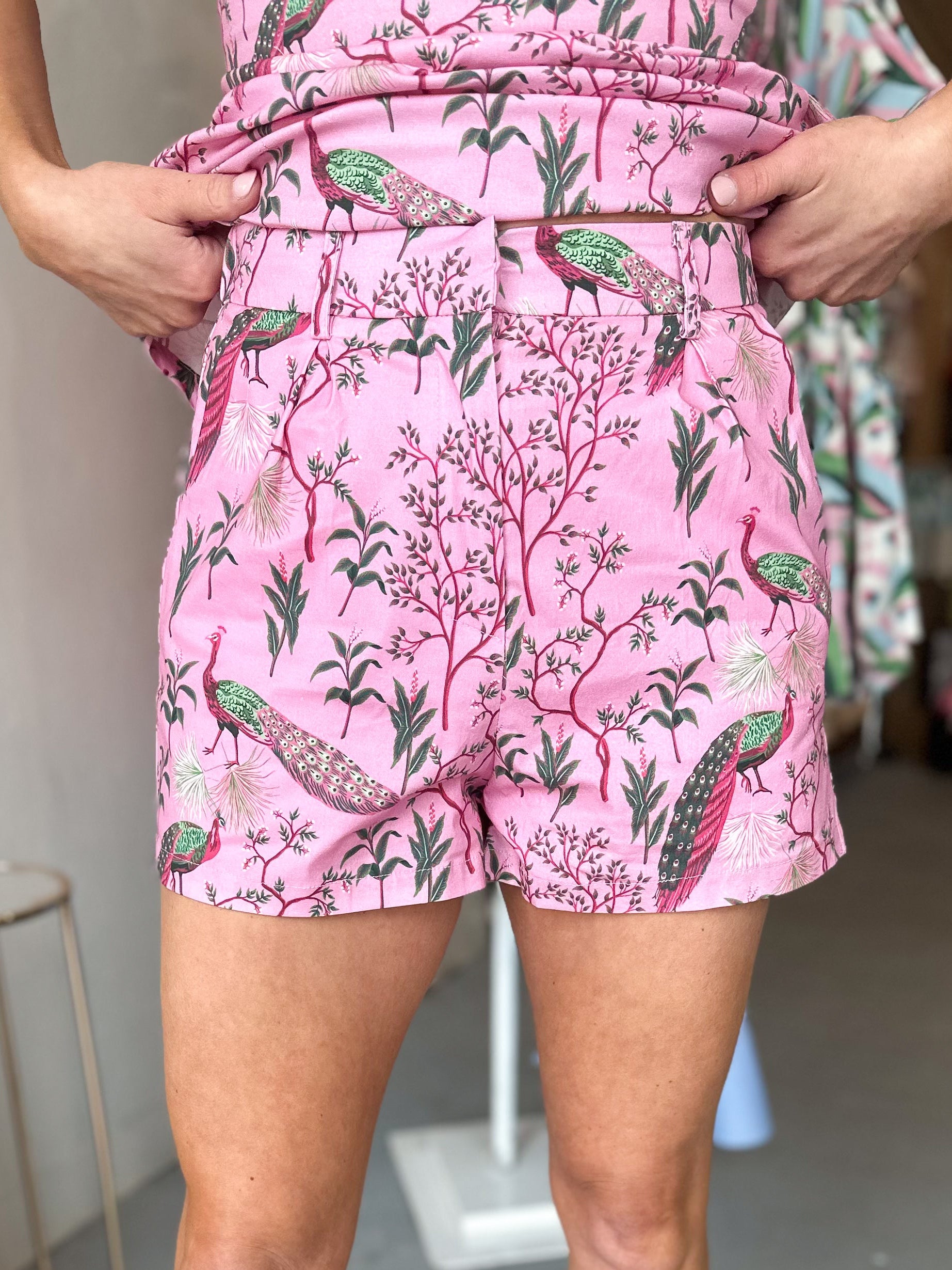 Peacock Garden Shorts