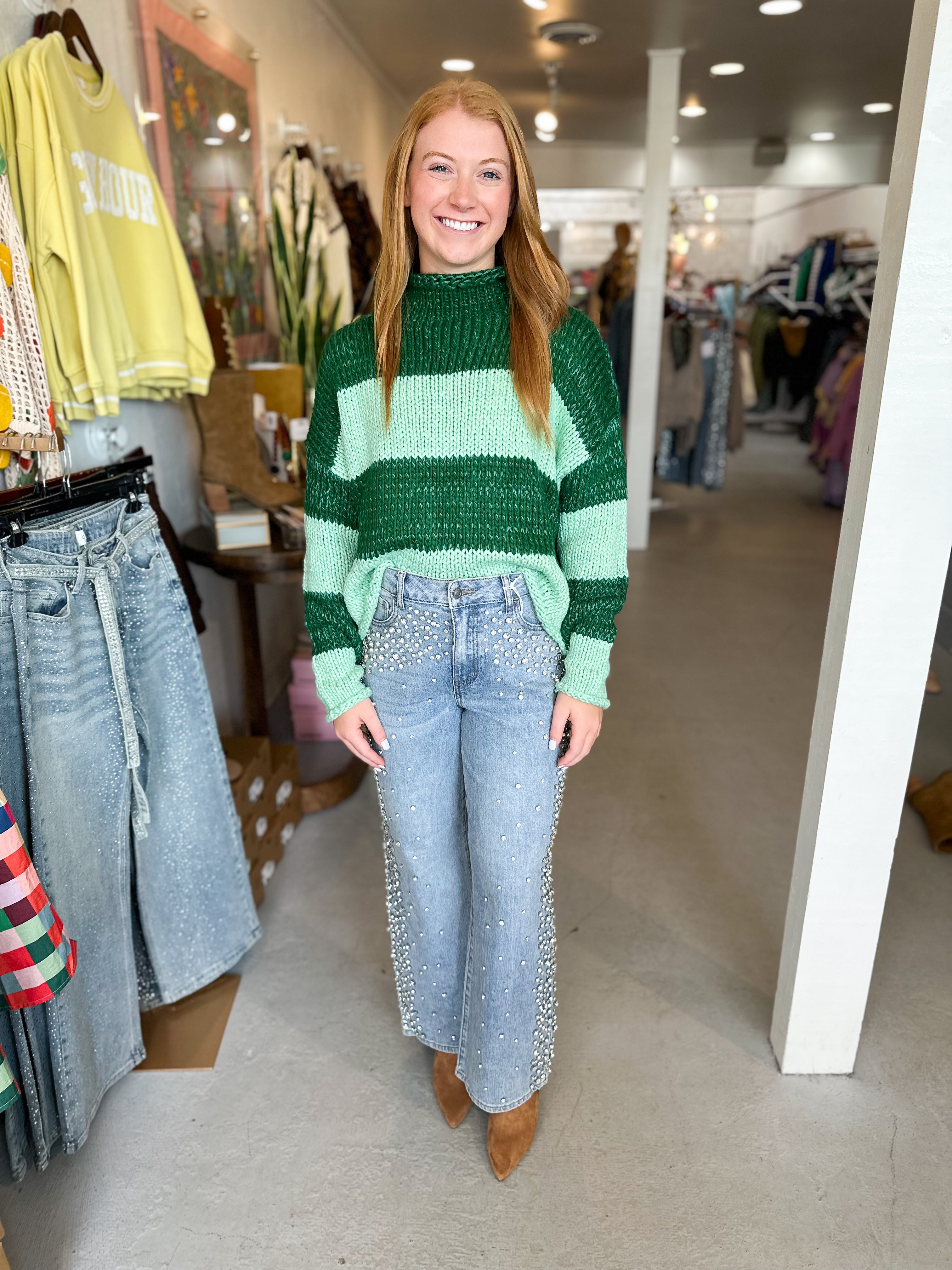 Rollneck Stripe Sweater