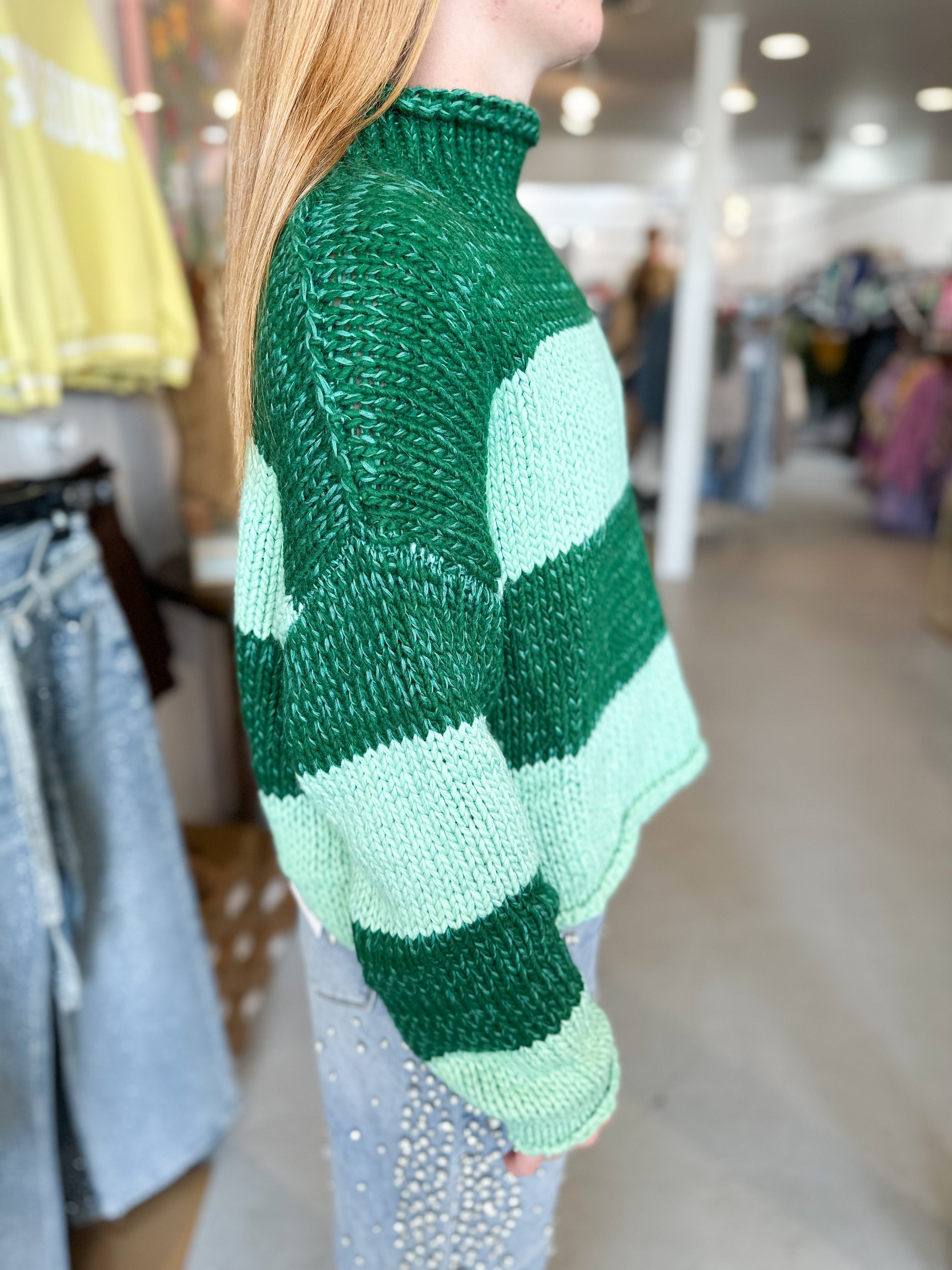 Rollneck Stripe Sweater