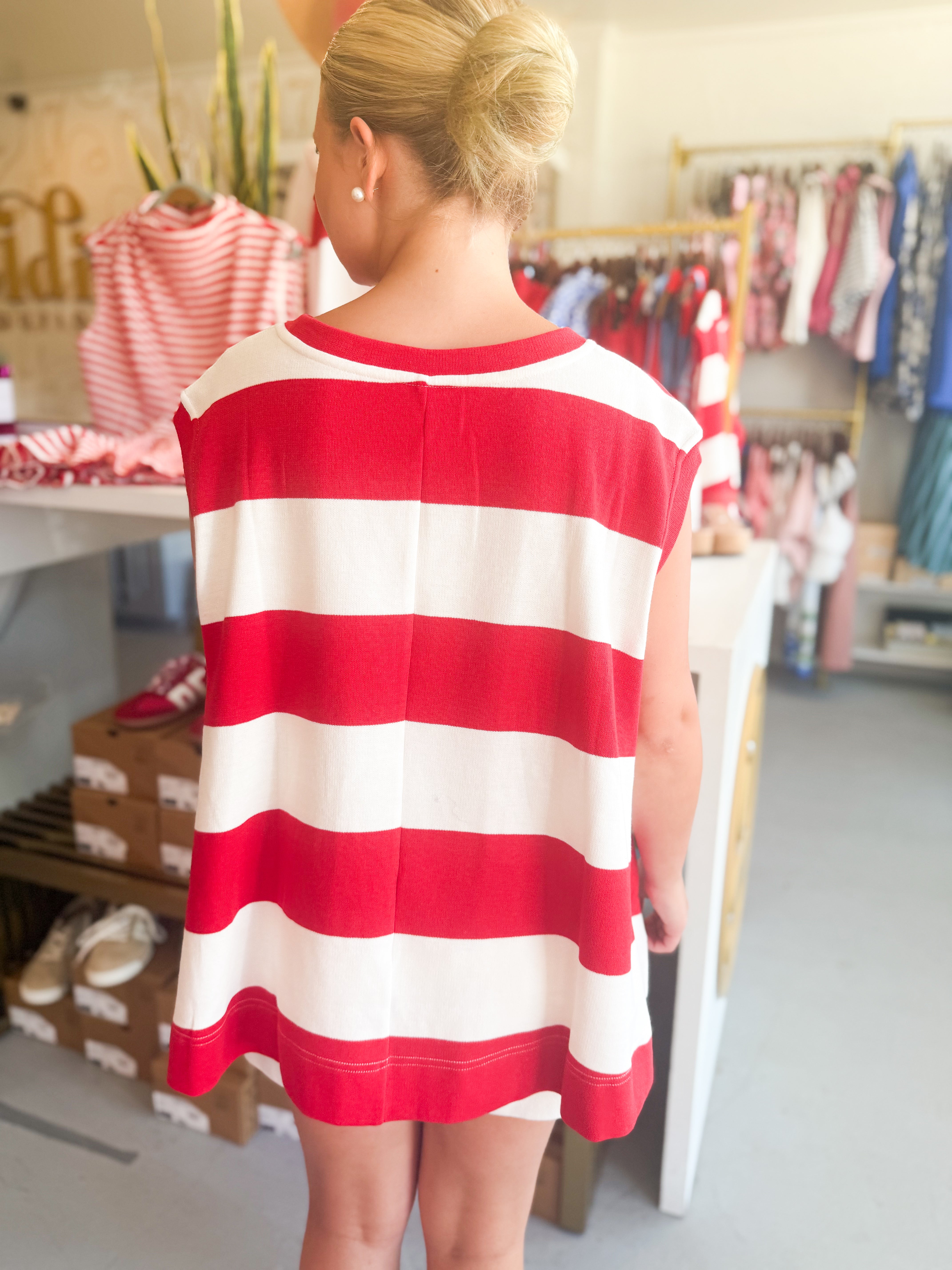 Flare Sleeveless Sweatshirt