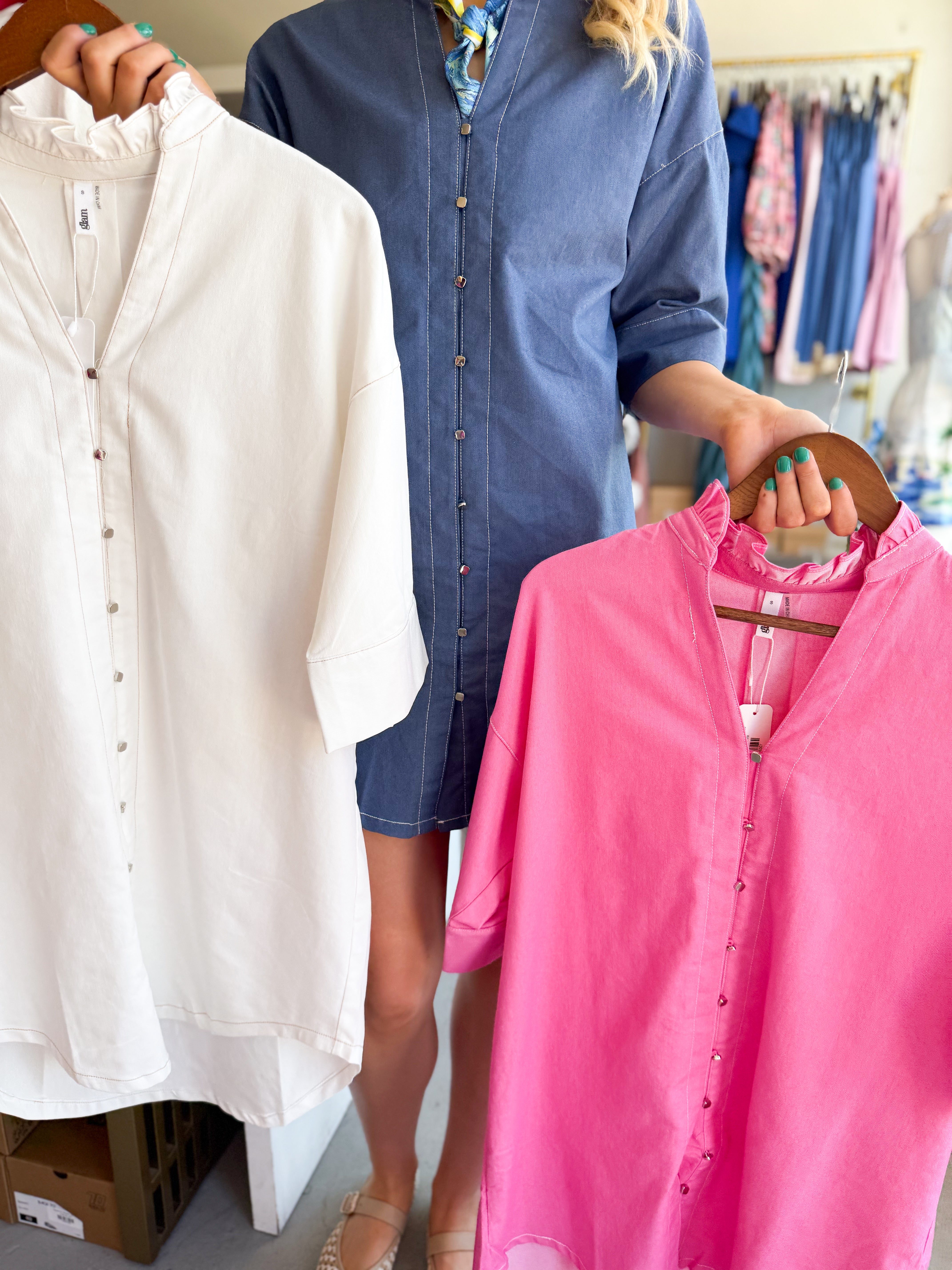 Relaxed Shirt Mini Dress