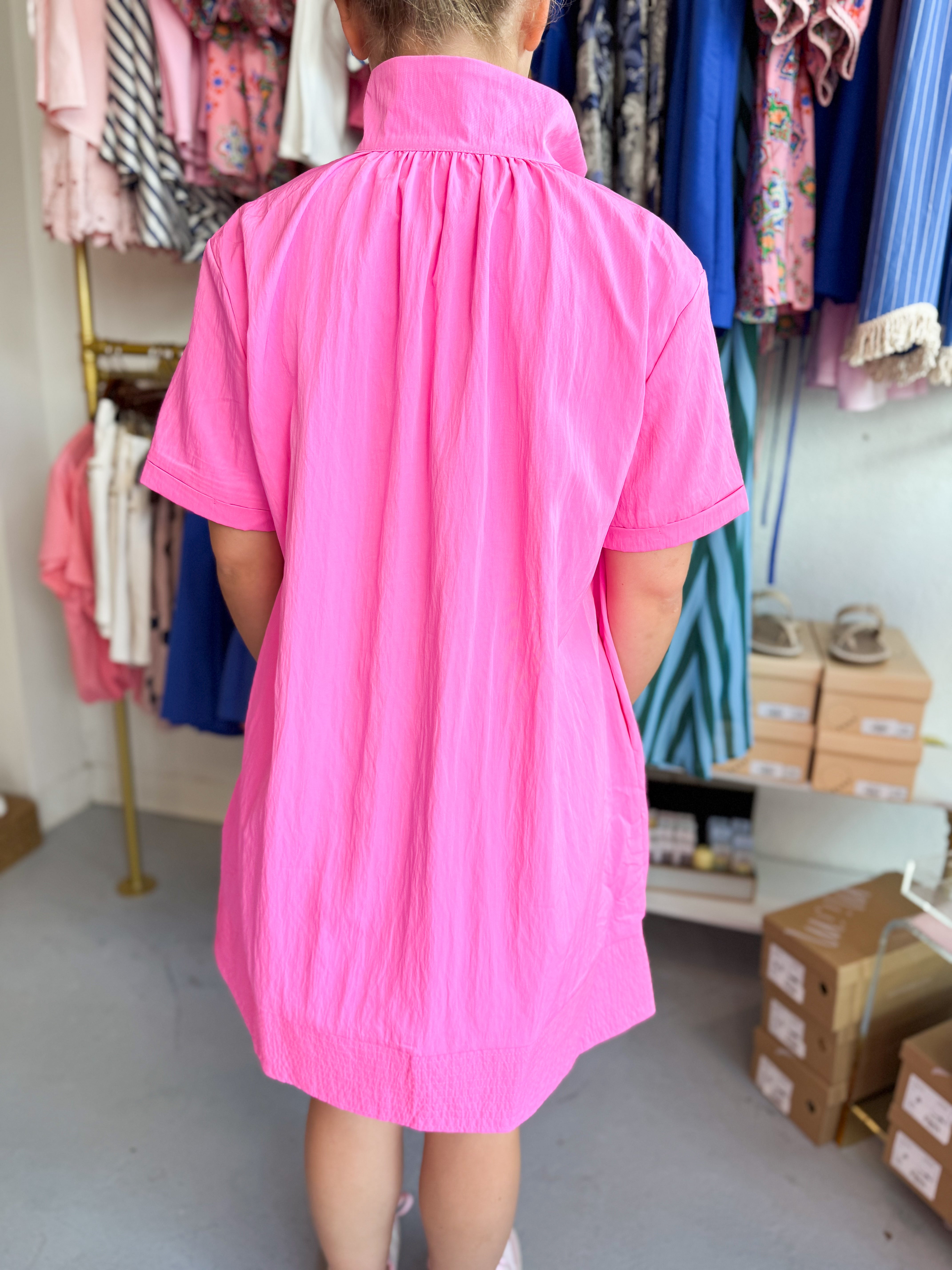 Button Down Mini Dress