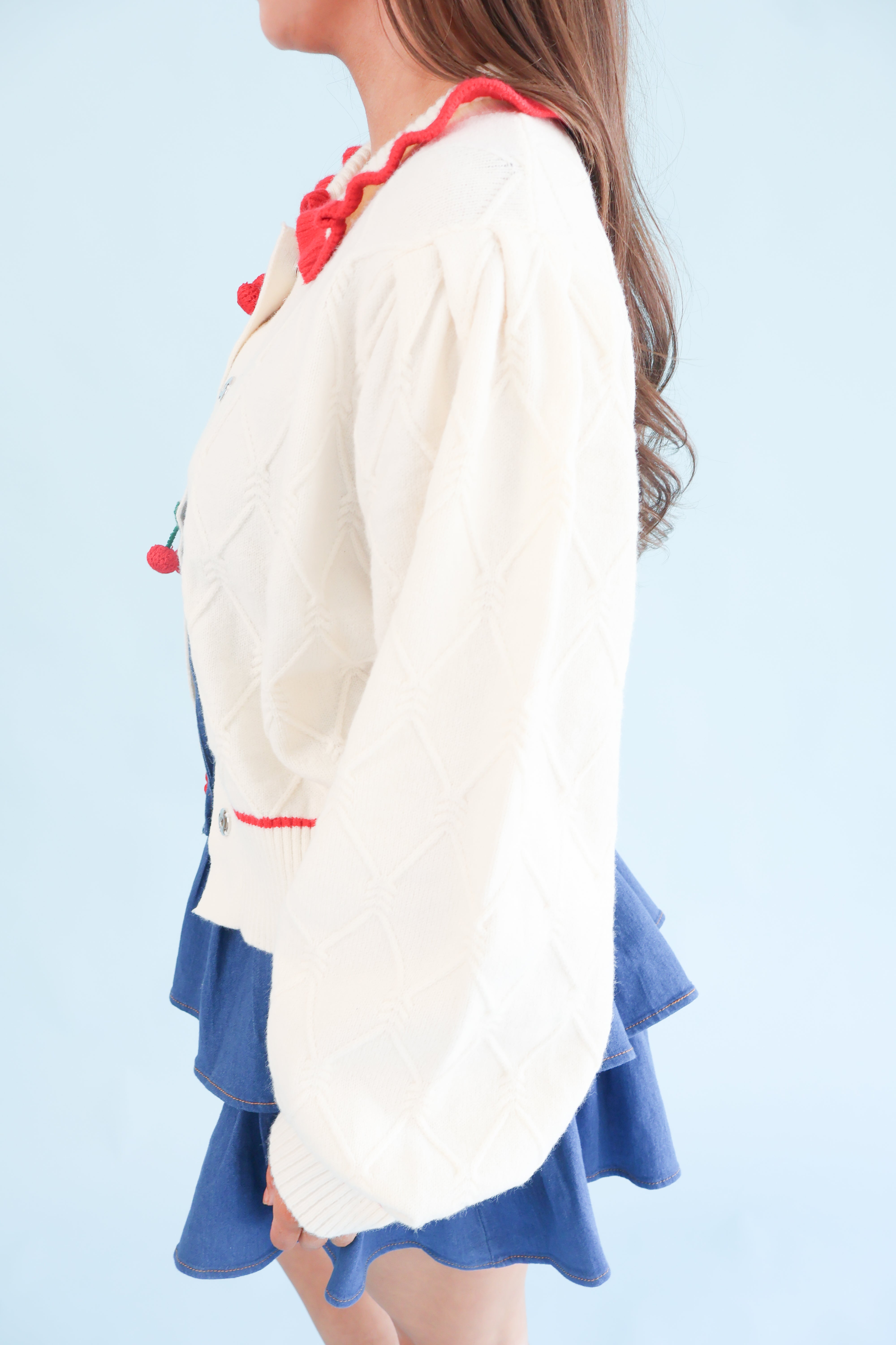 Cherry Button Cardigan