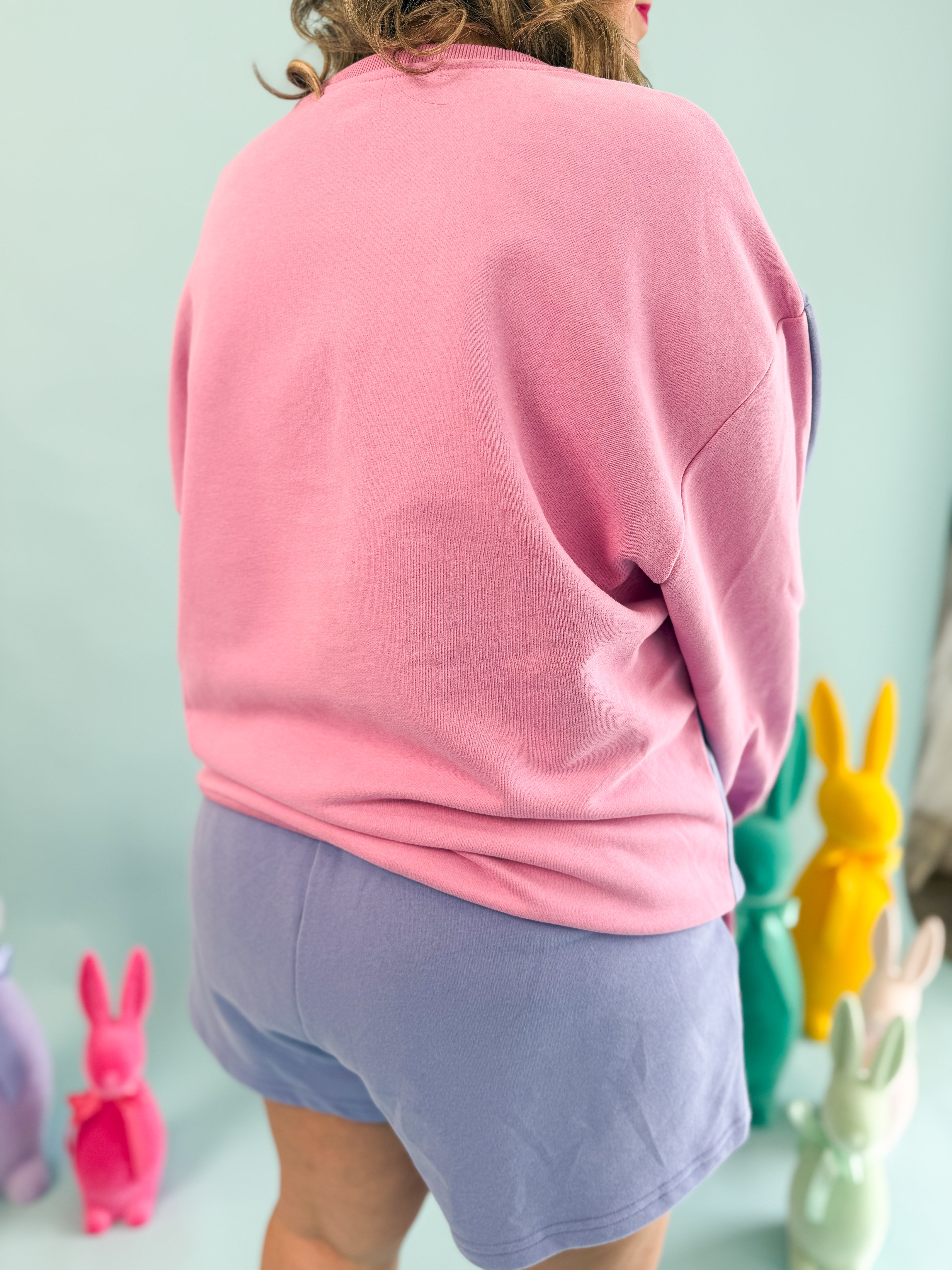 Queen of Sparkles Purple/Pink Colorblock Shorts