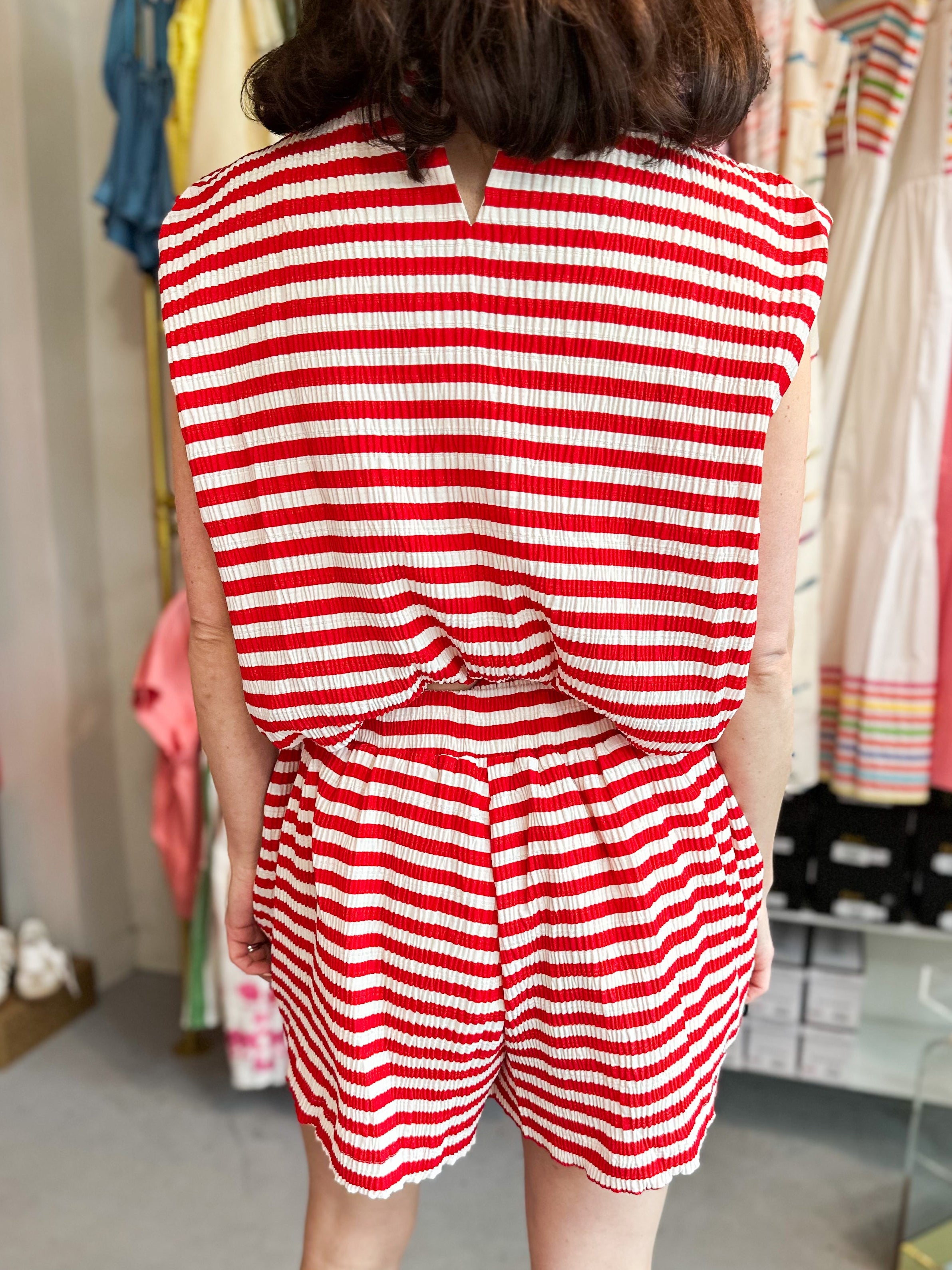 Mock Neck Bubble Set