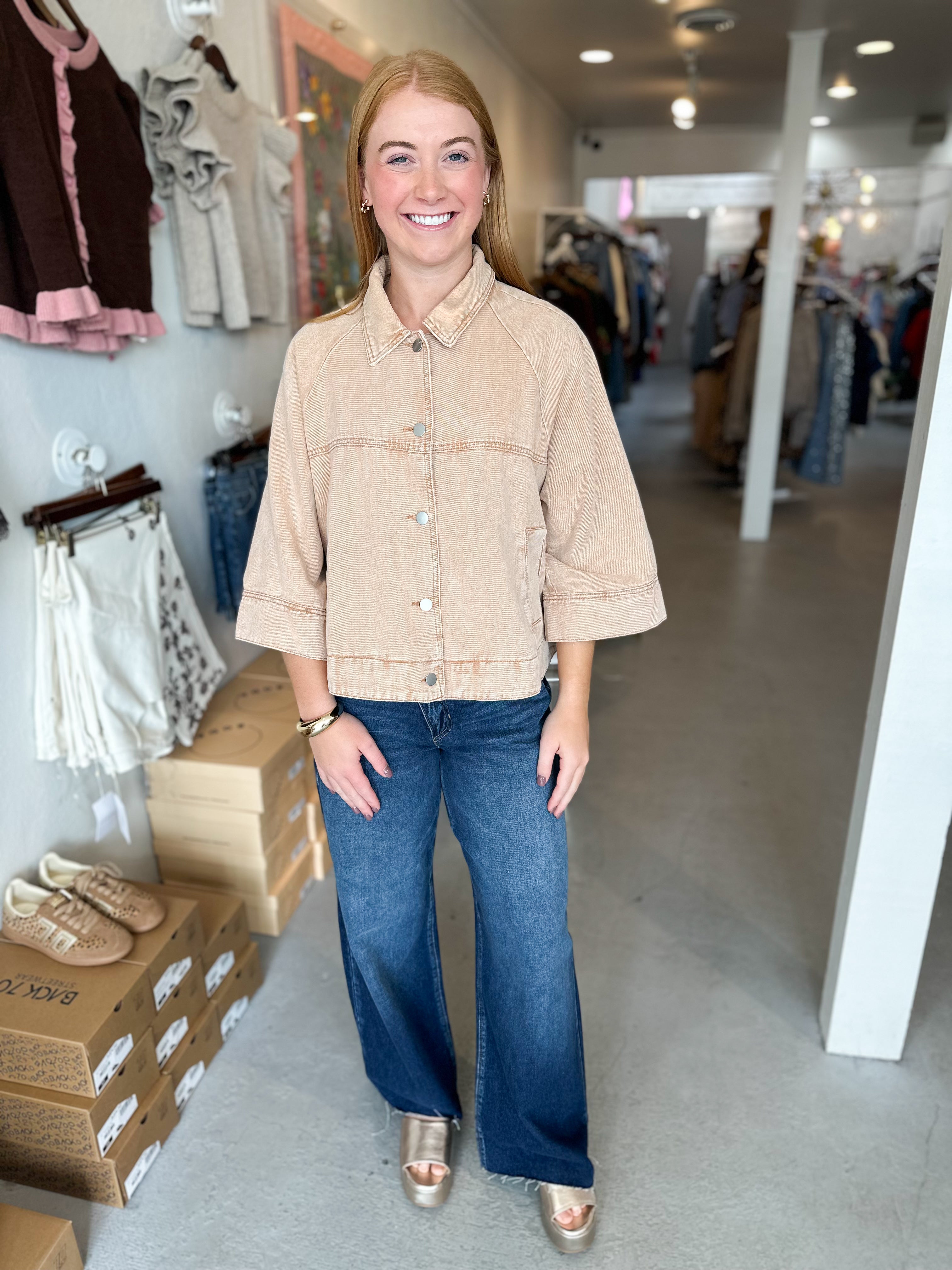 Mineral Washed Twill Jacket