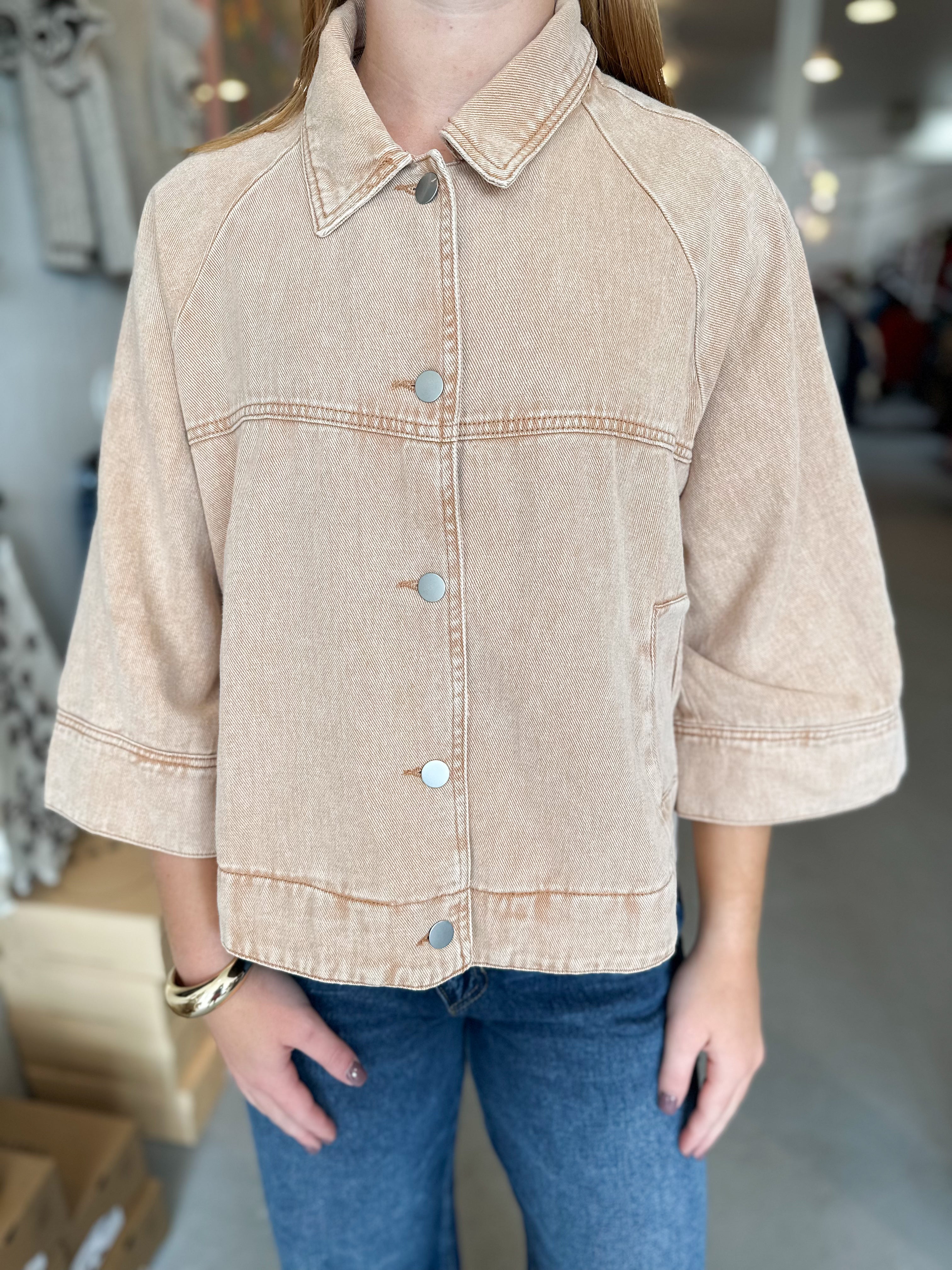 Mineral Washed Twill Jacket