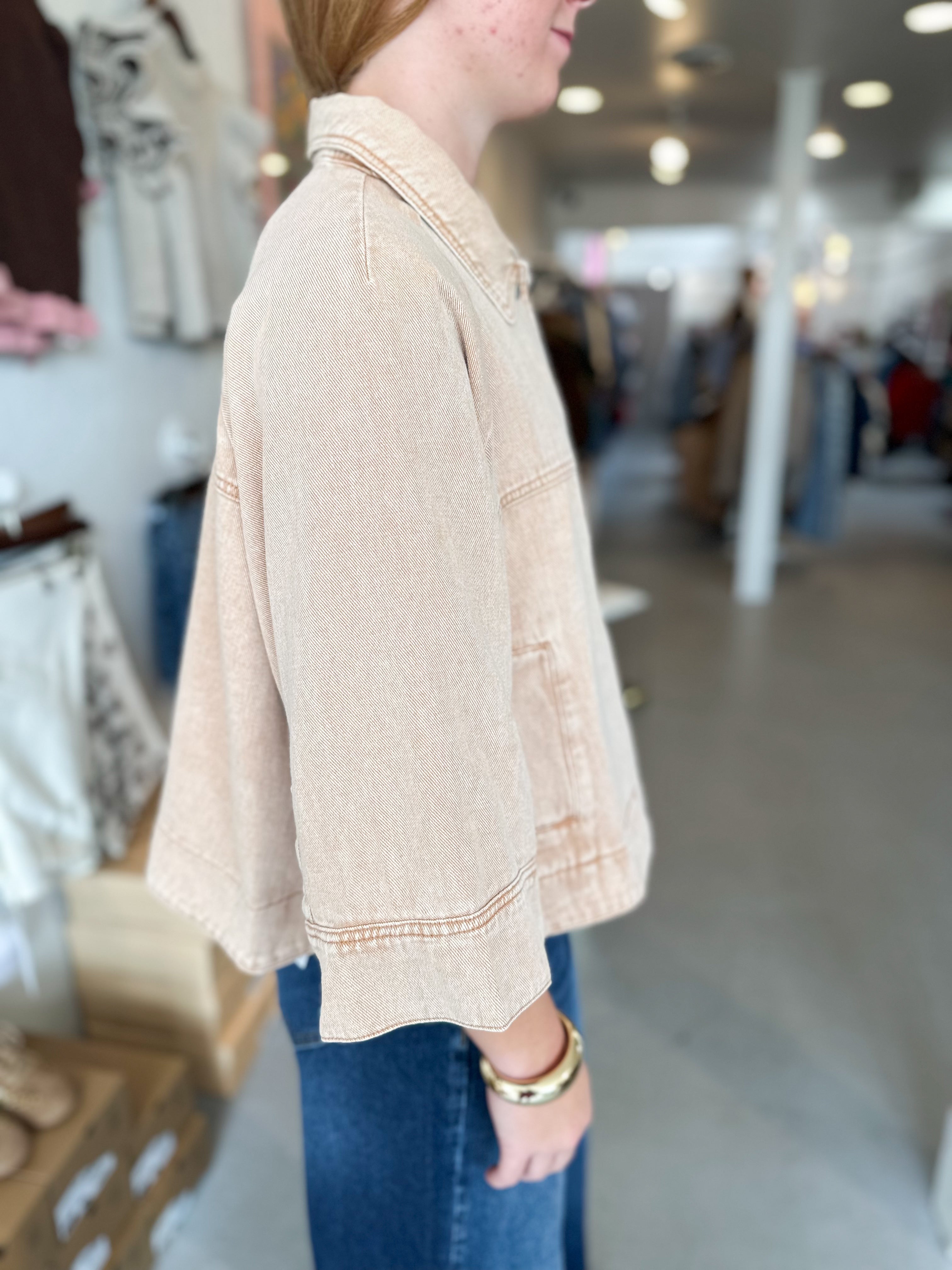 Mineral Washed Twill Jacket