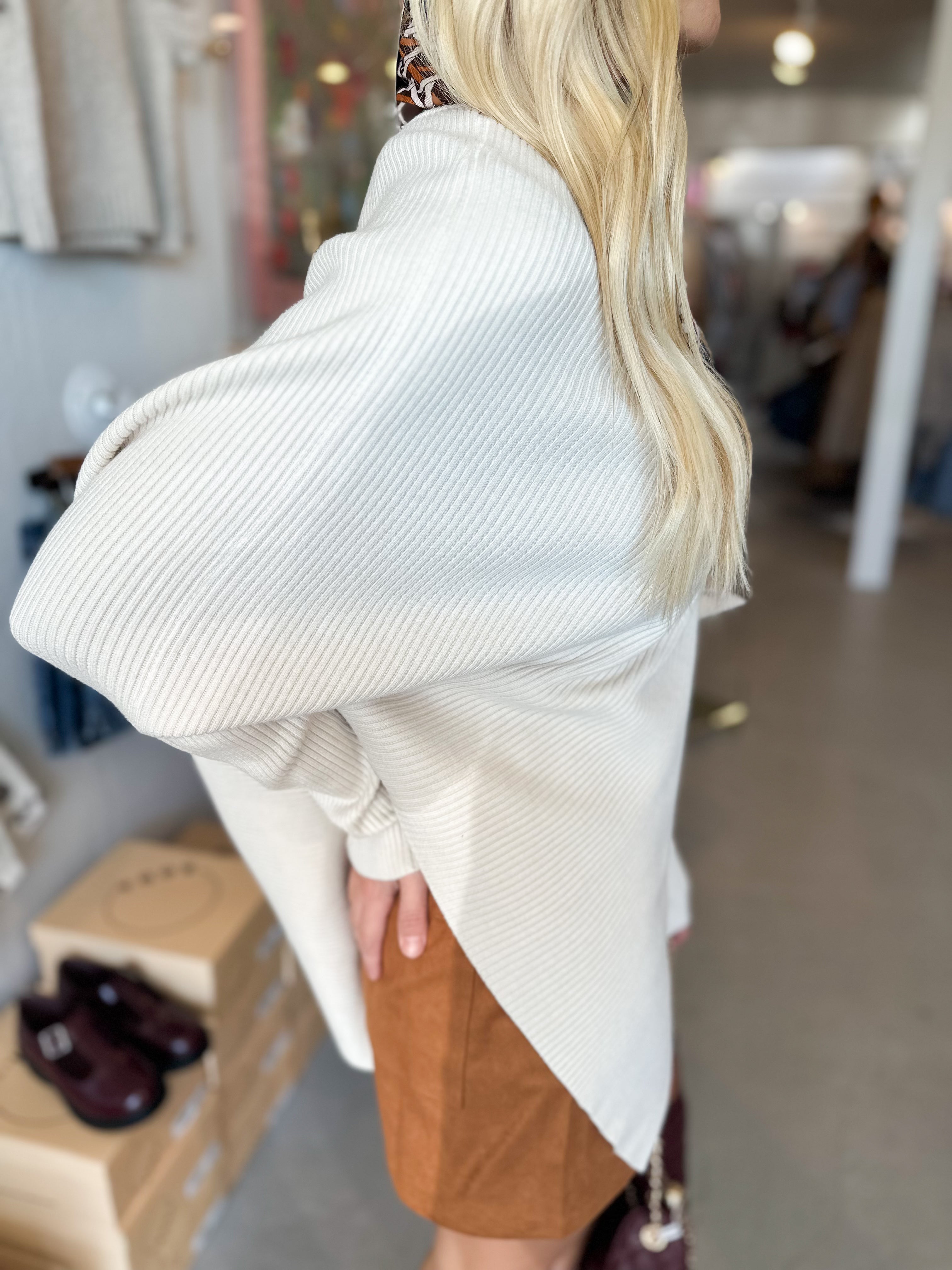Asymmetrical Knit Sweater