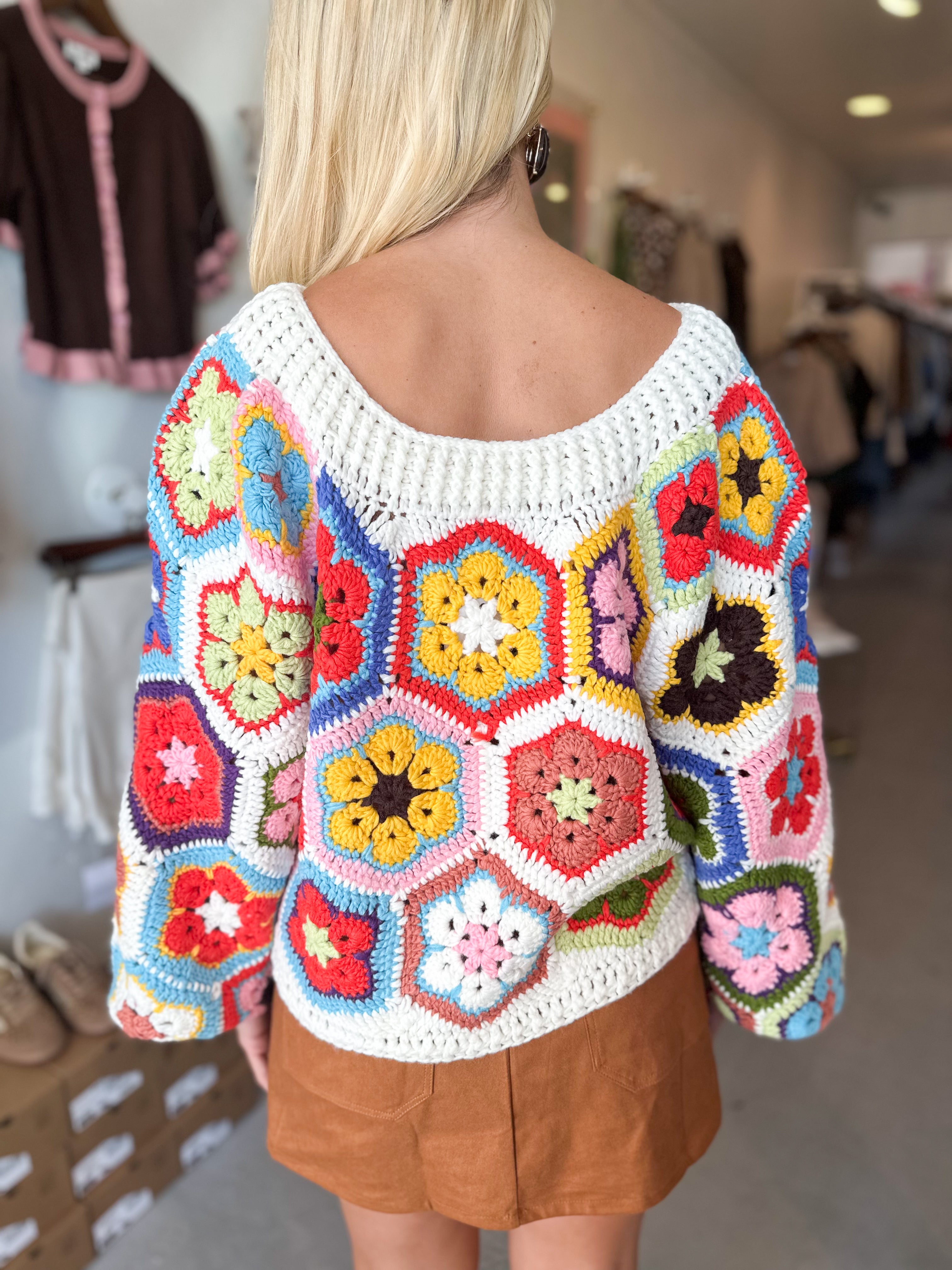 Good Mood Crochet Sweater