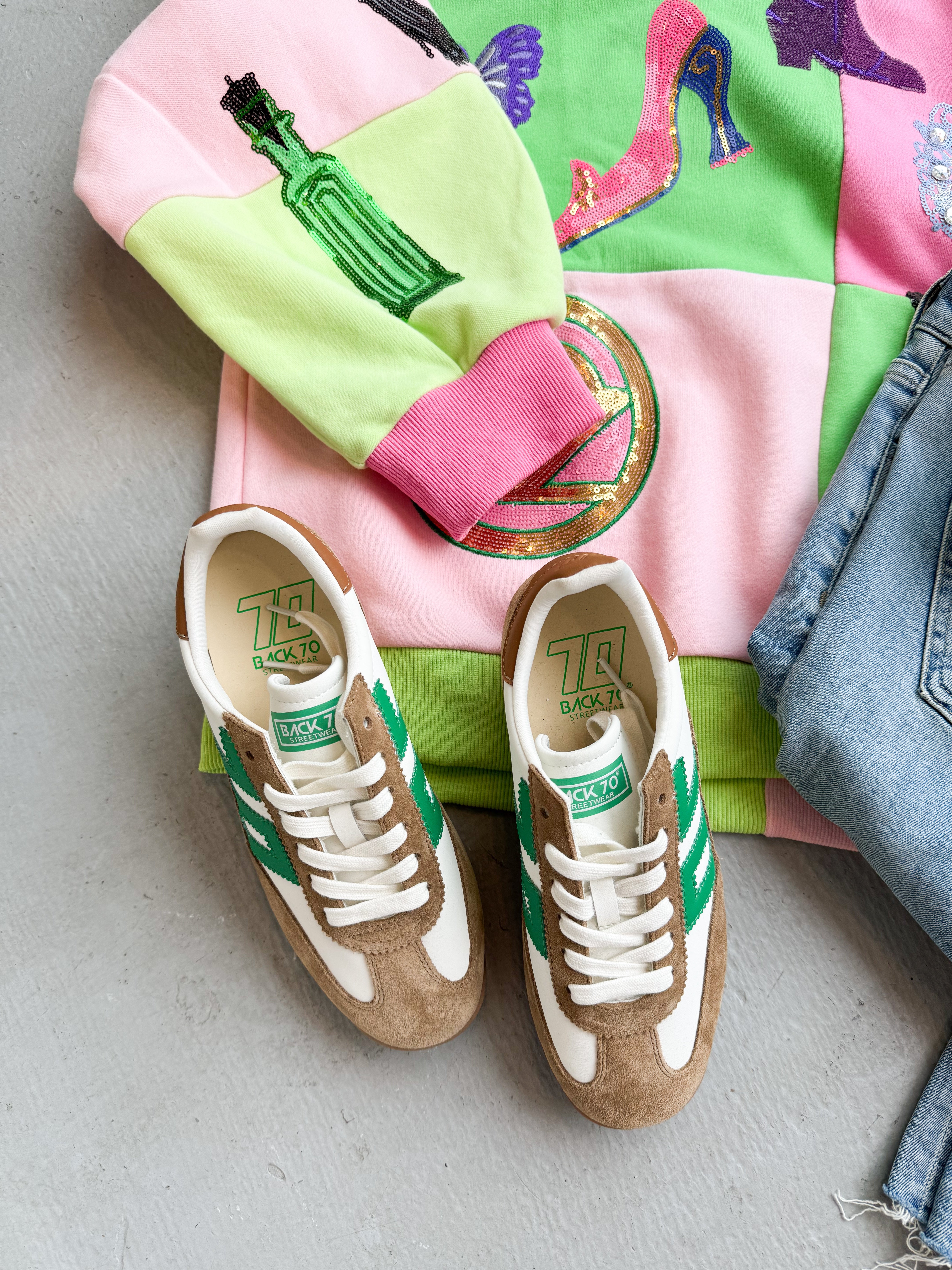 Queen of Sparkles Checkered Wicked Icon Sweatshirt