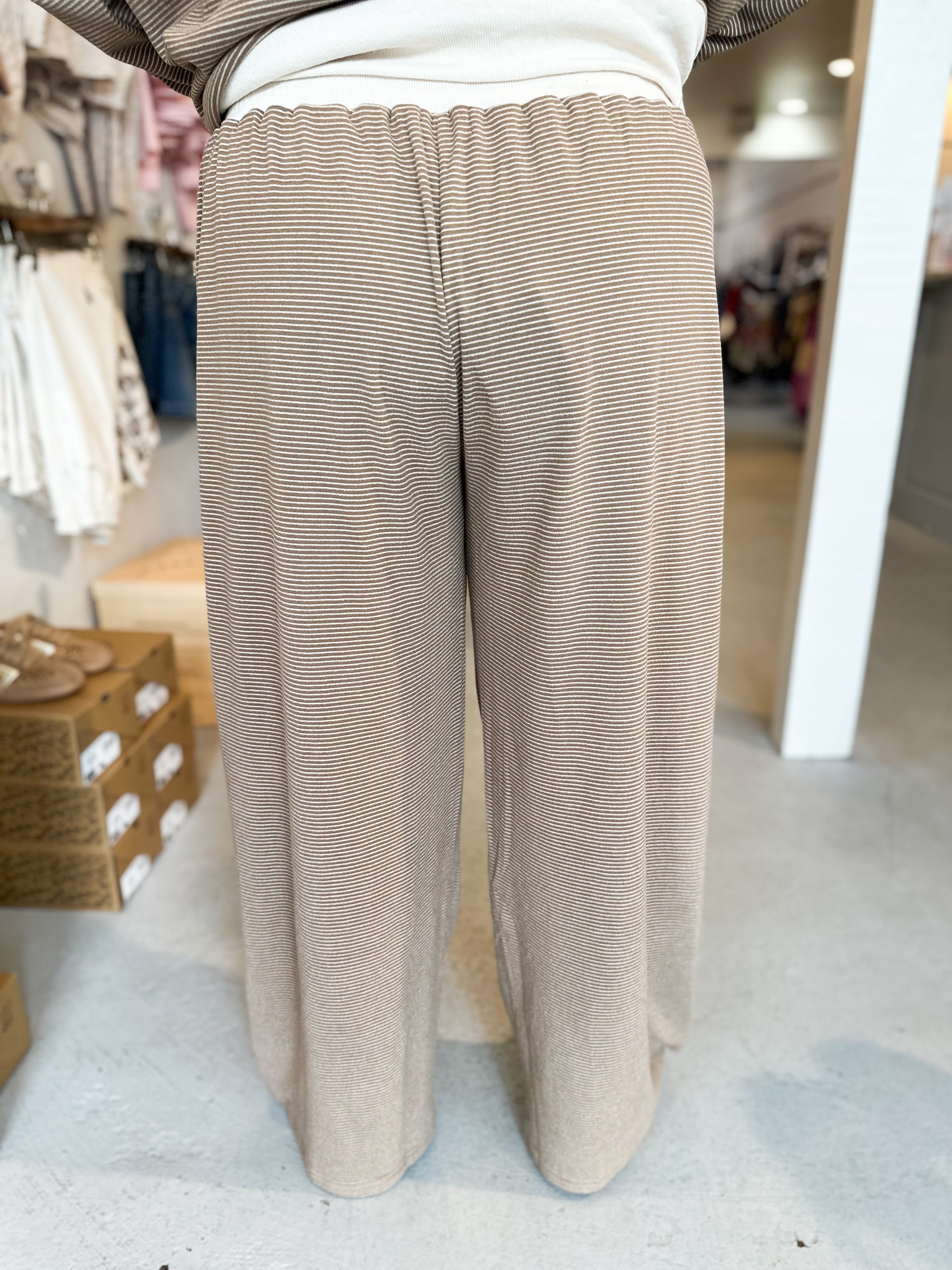 Plus Size Striped Drawstring Pant