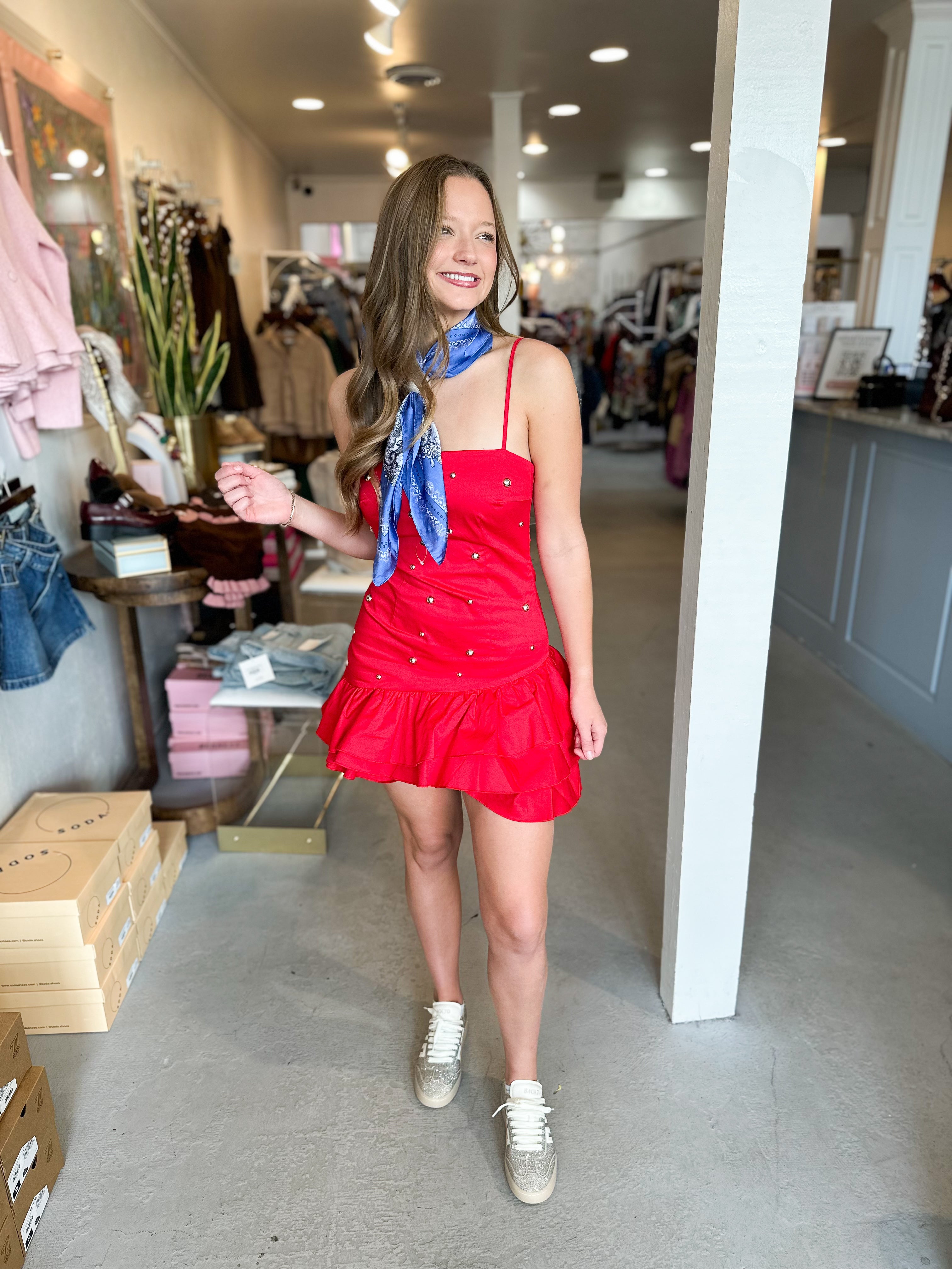 Embellished Ruffle Mini