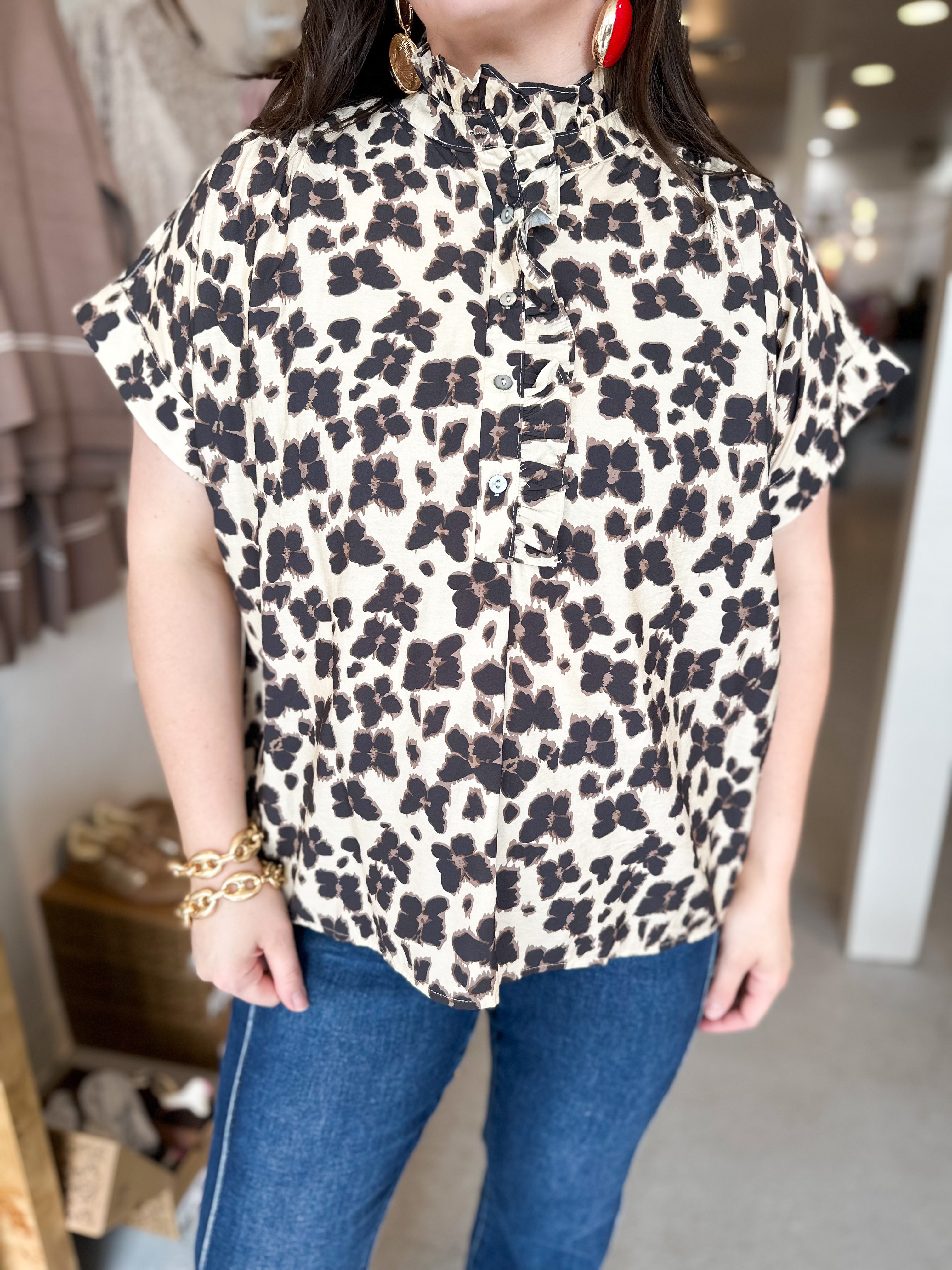 Plus Size Artful Bloom Top