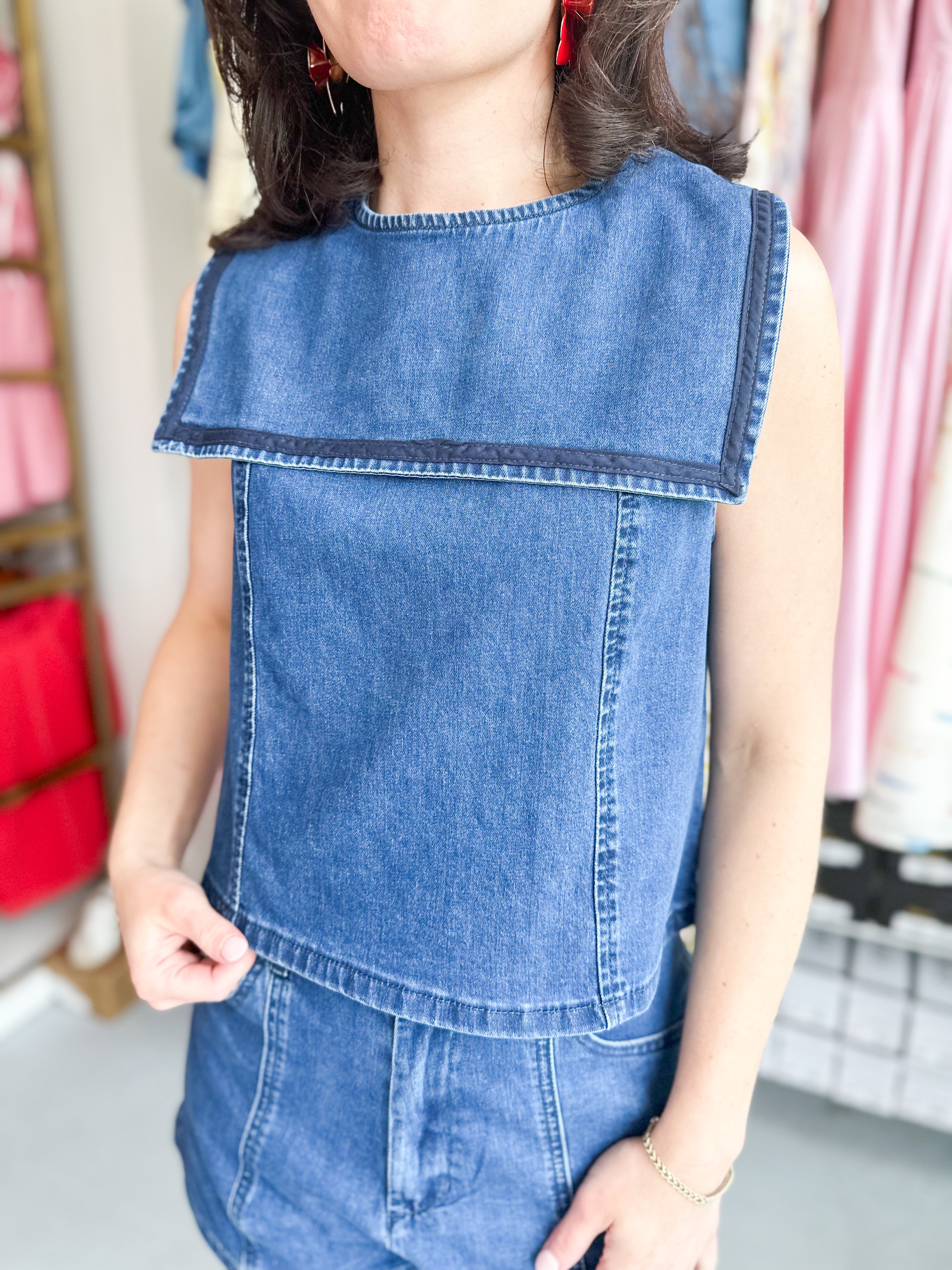 Denim Daydream Top