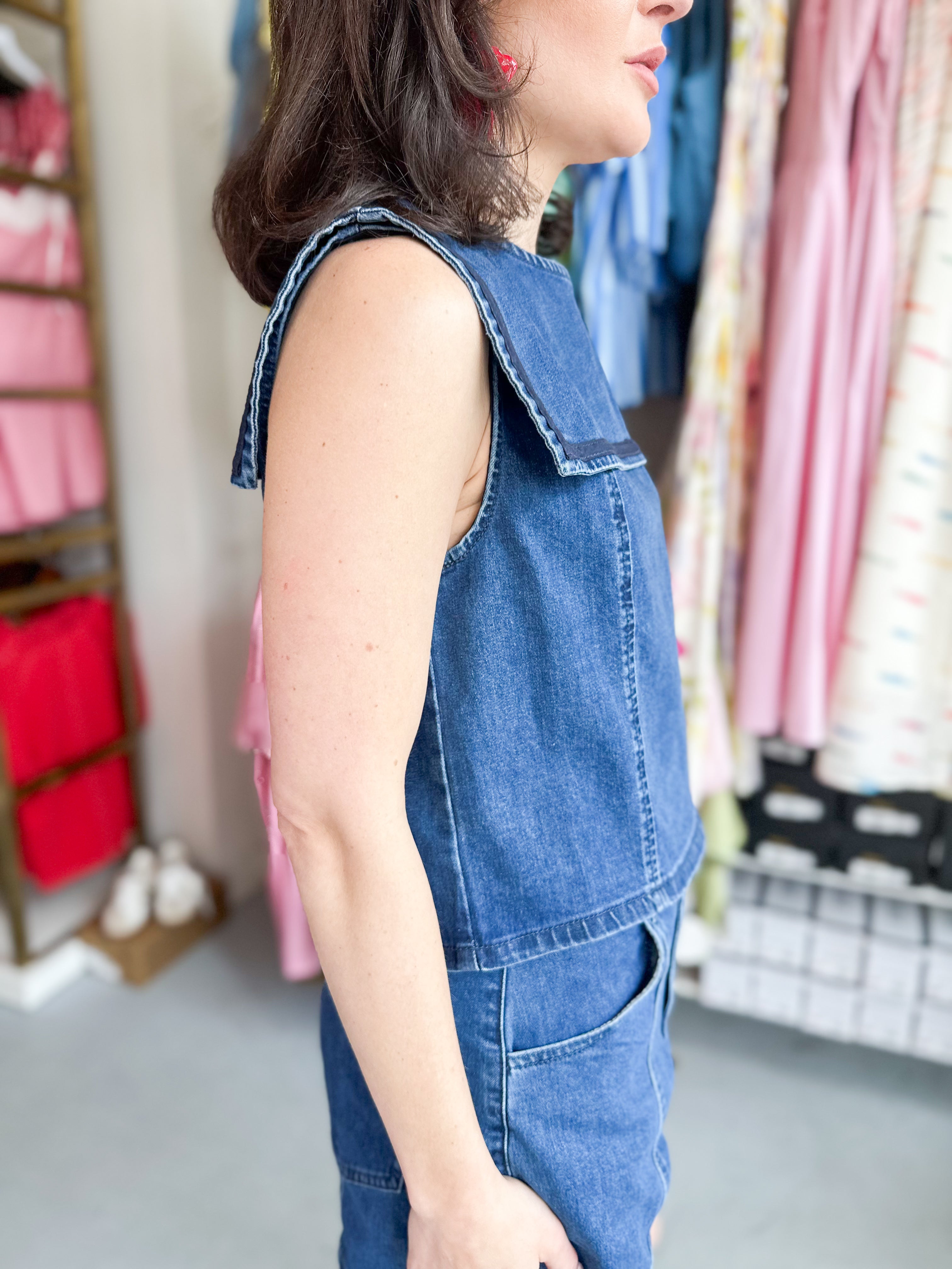 Denim Daydream Top