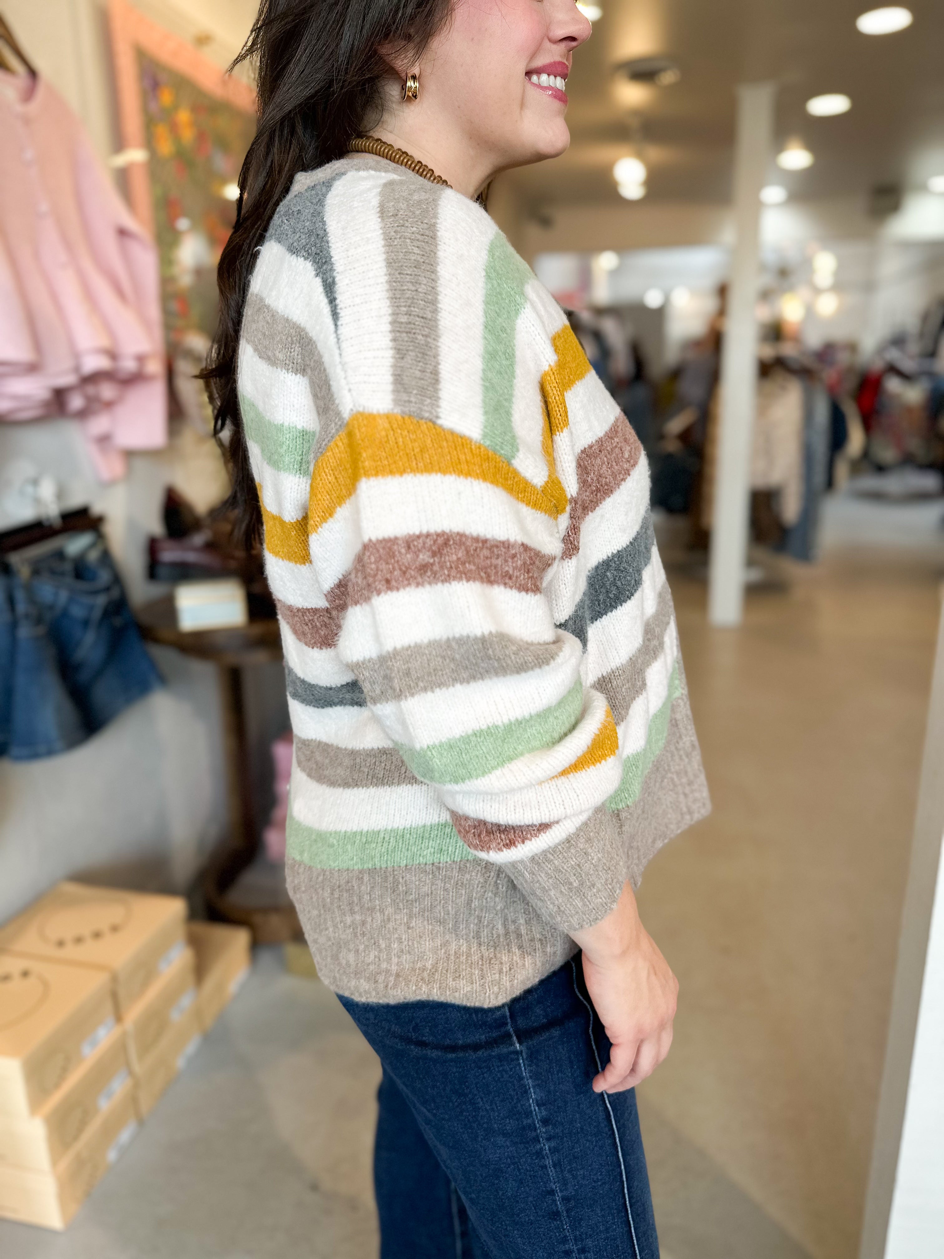 Plus Size Knit Button Up V-Neck Cardigan