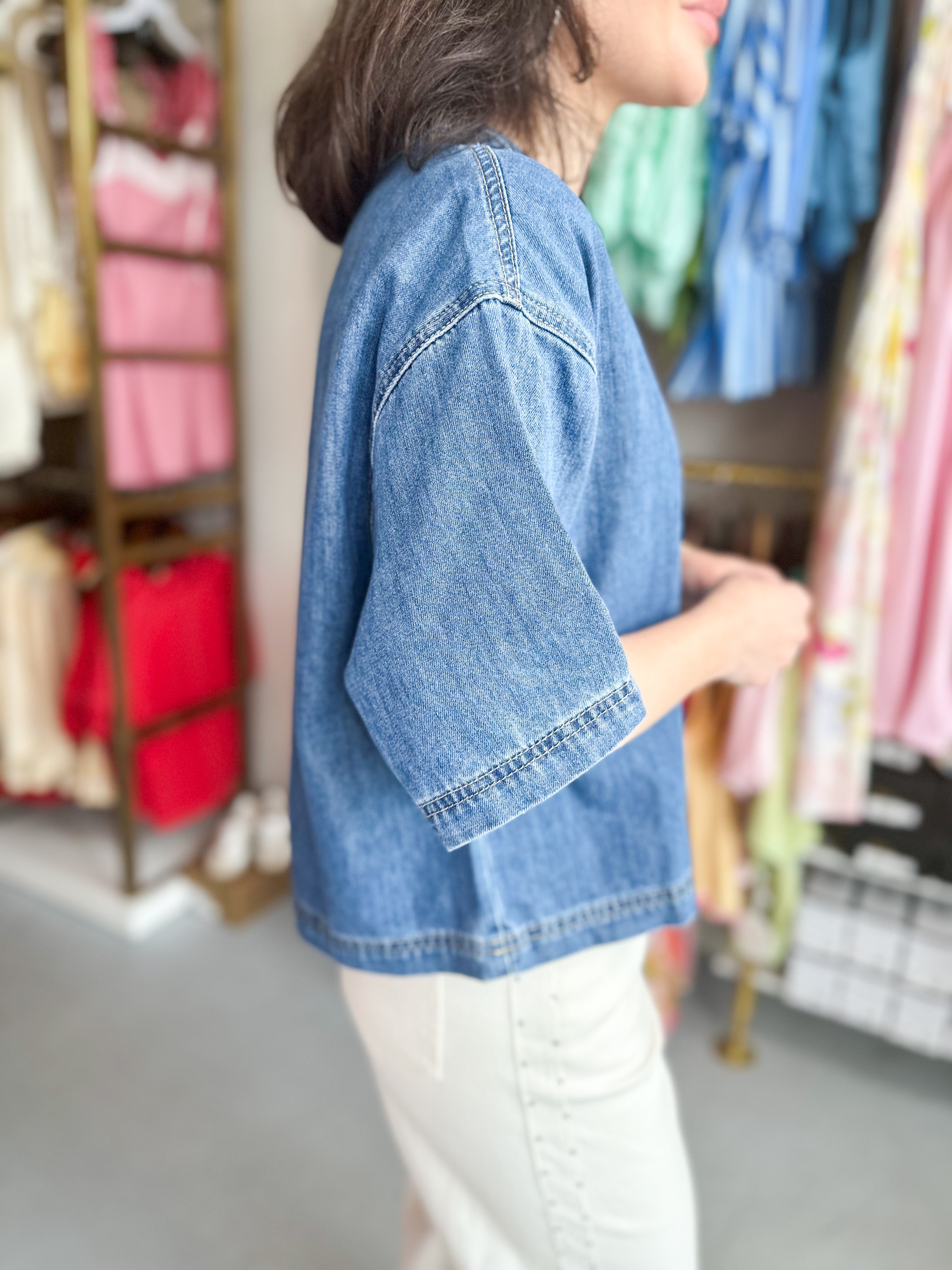 Easy Street Denim Top