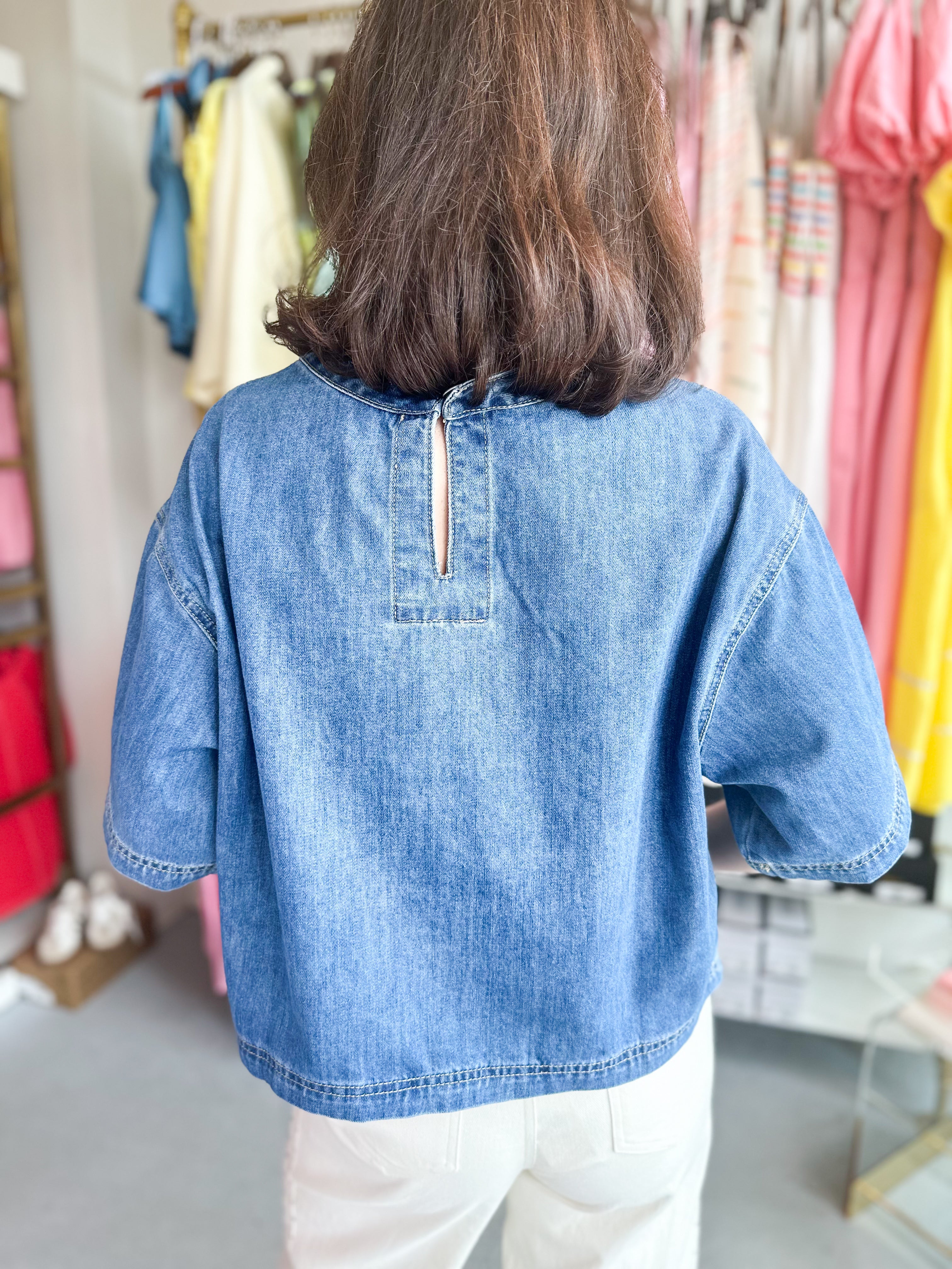 Easy Street Denim Top