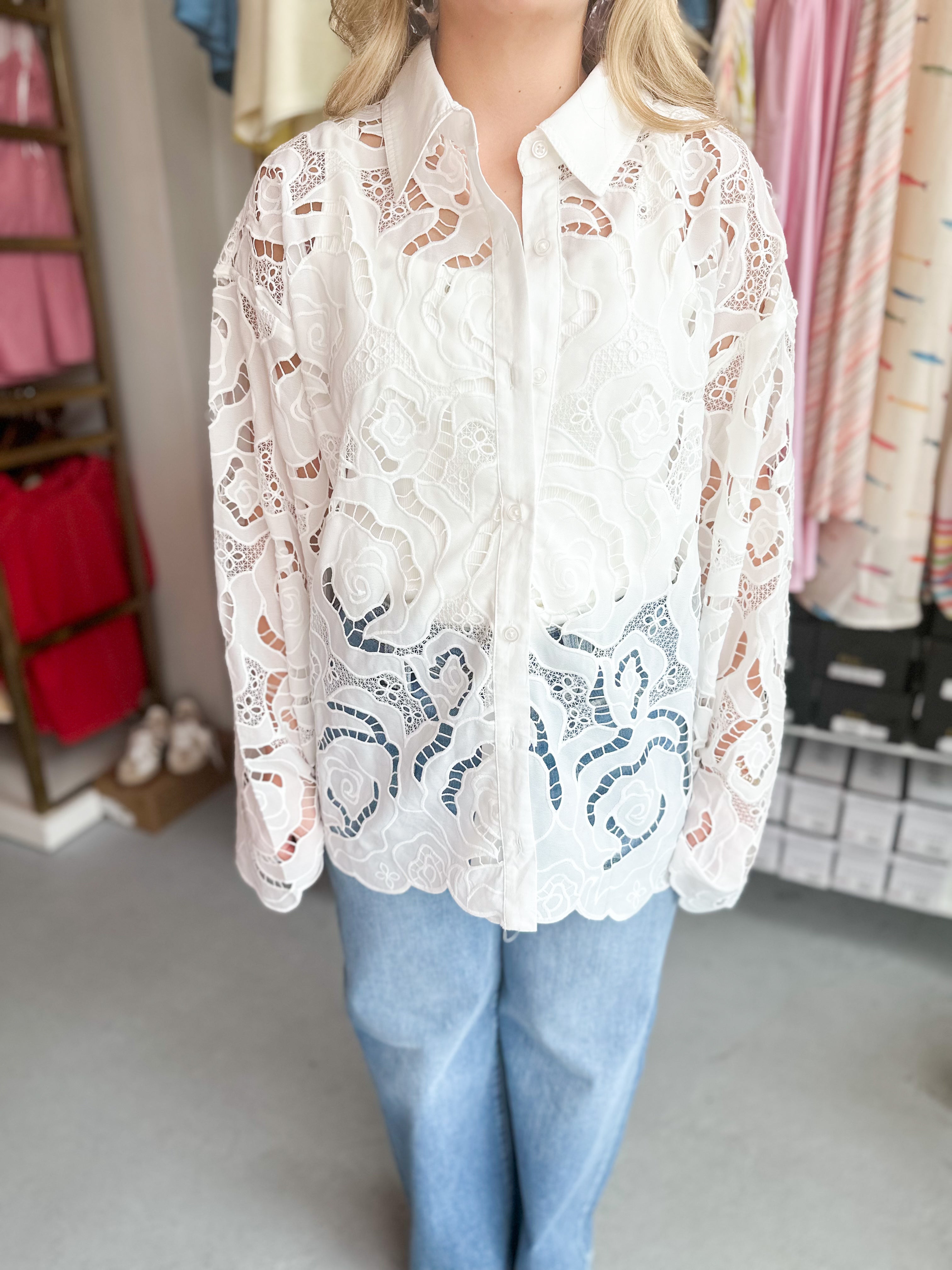 Rosewater Button Down