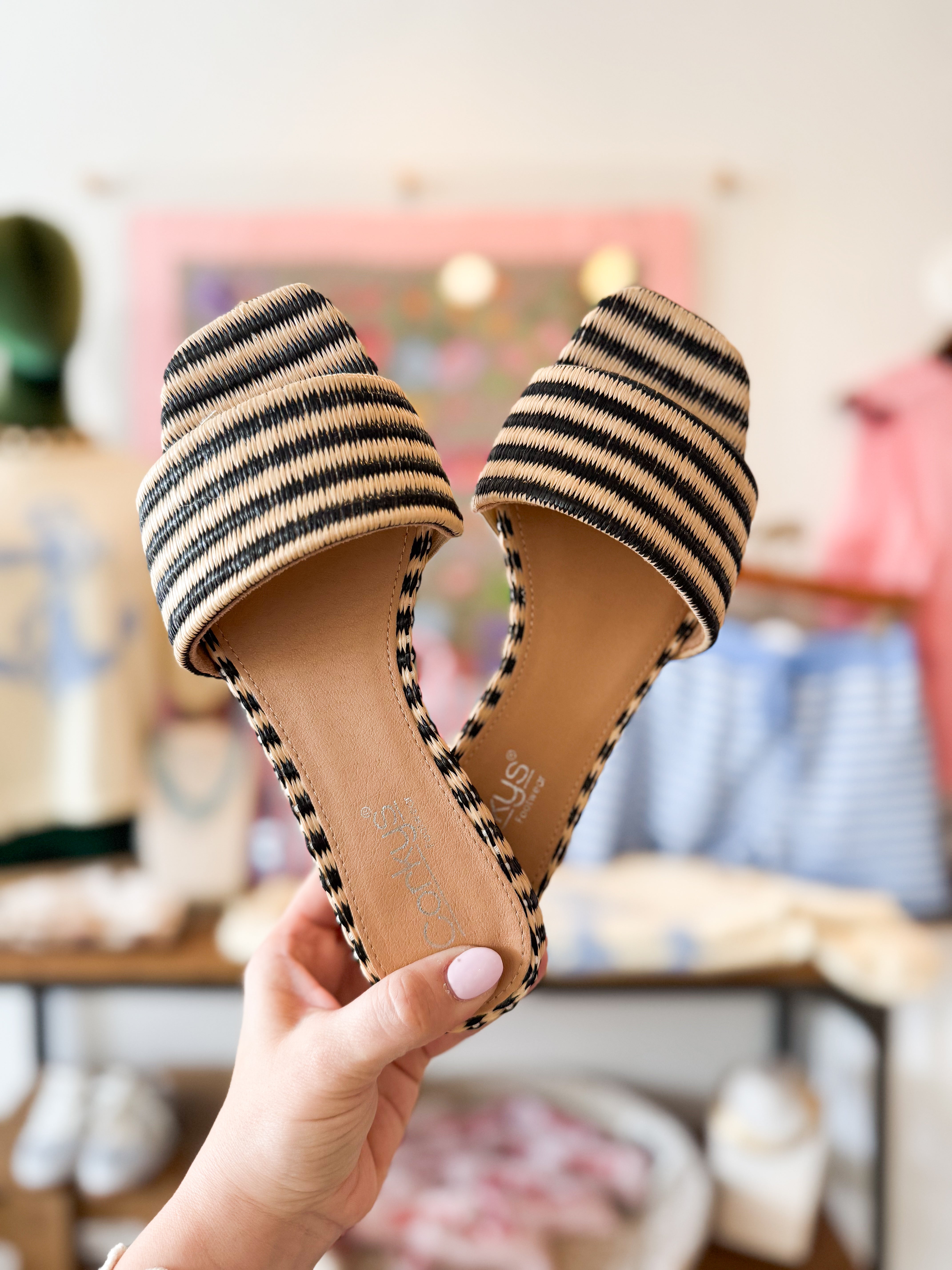 Our Little Secret Raffia Sandal