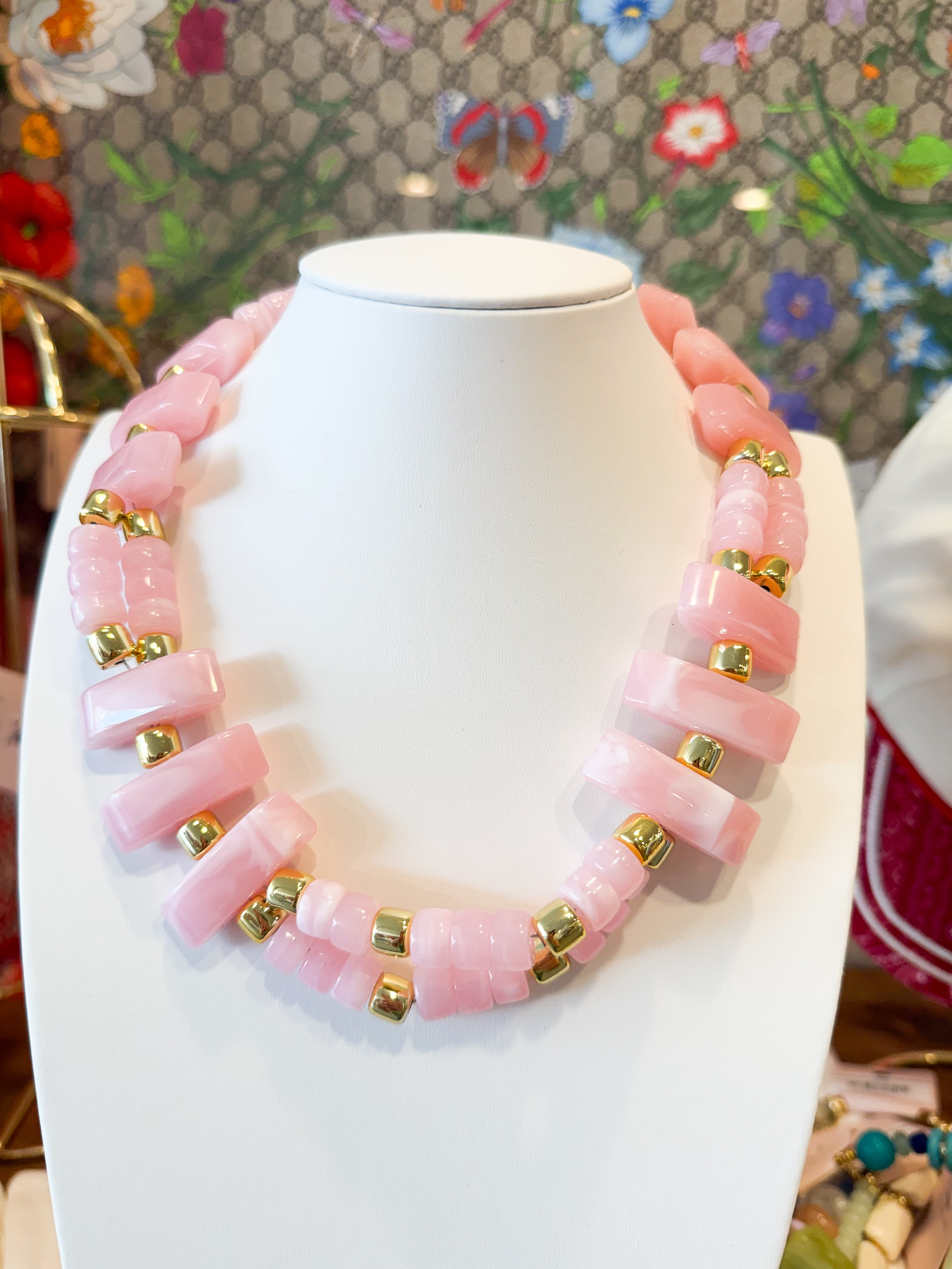 Treasure Jewels Blush Aura Necklace